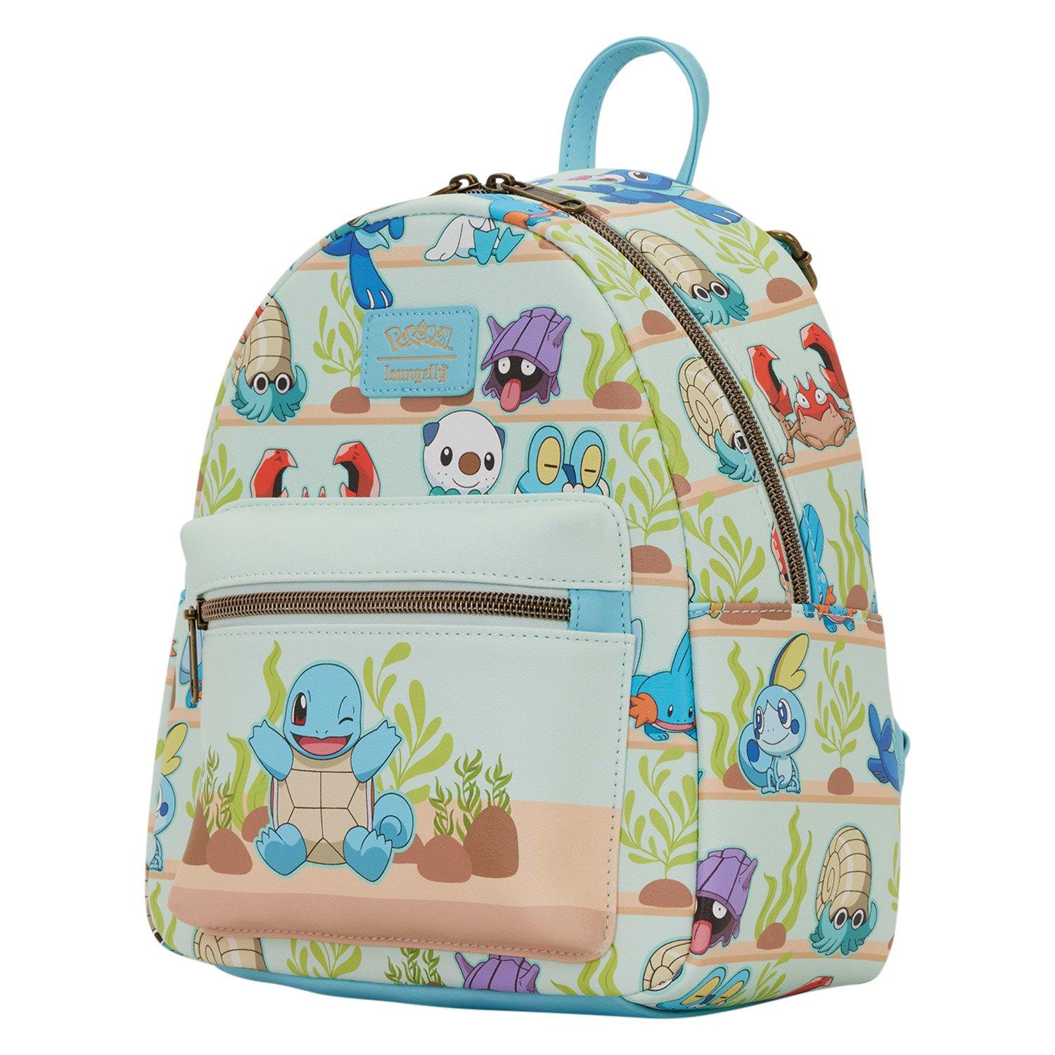 Loungefly Pokemon Water Type Aquarium Mini Backpack GameStop Exclusive