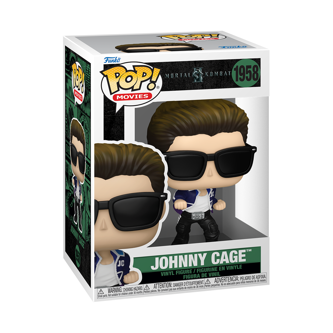 Funko POP! Movies: Mortal Kombat II Johnny Cage 4.1-in Vinyl Figure