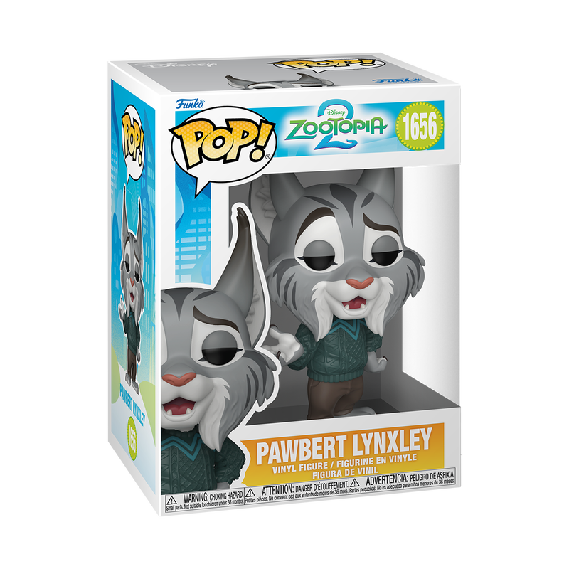Funko POP! Disney: Zootopia 2 Pawbert Lynxley 4.9-in Vinyl Figure