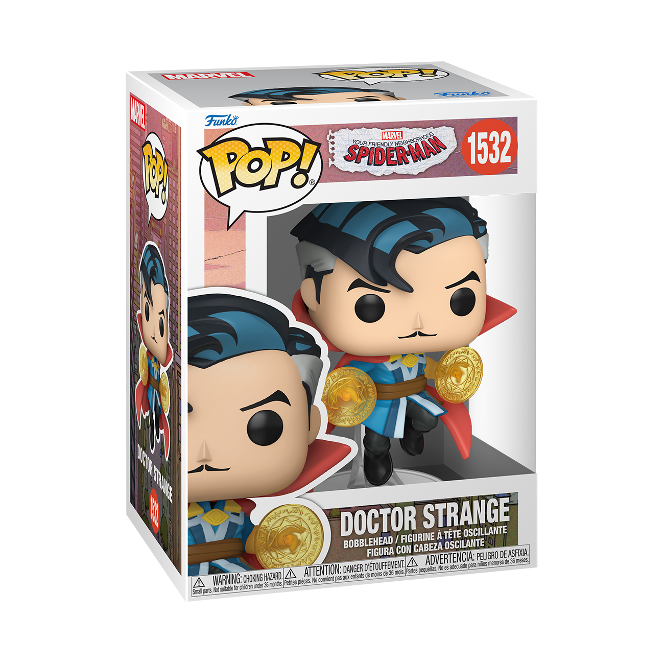 Funko POP! Marvel: Friendly Neighborhood Spider-Man Doctor Strange 4.5-in Vinyl Bobblehead Figure