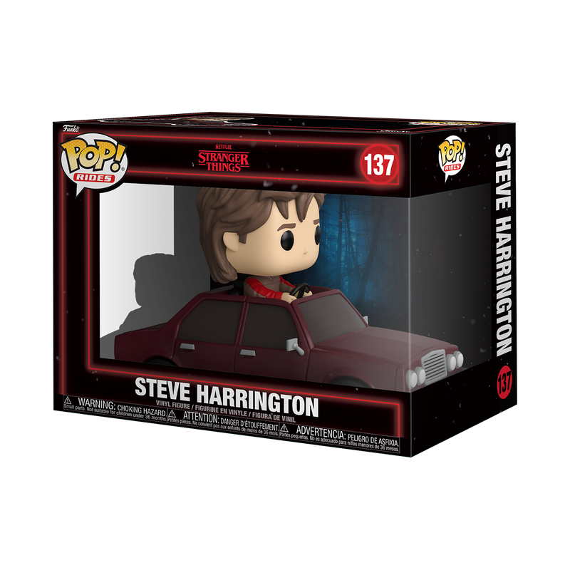 Funko POP! Rides: Stranger Things Steve Harrington in Car 5.2-in Vinyl Figure