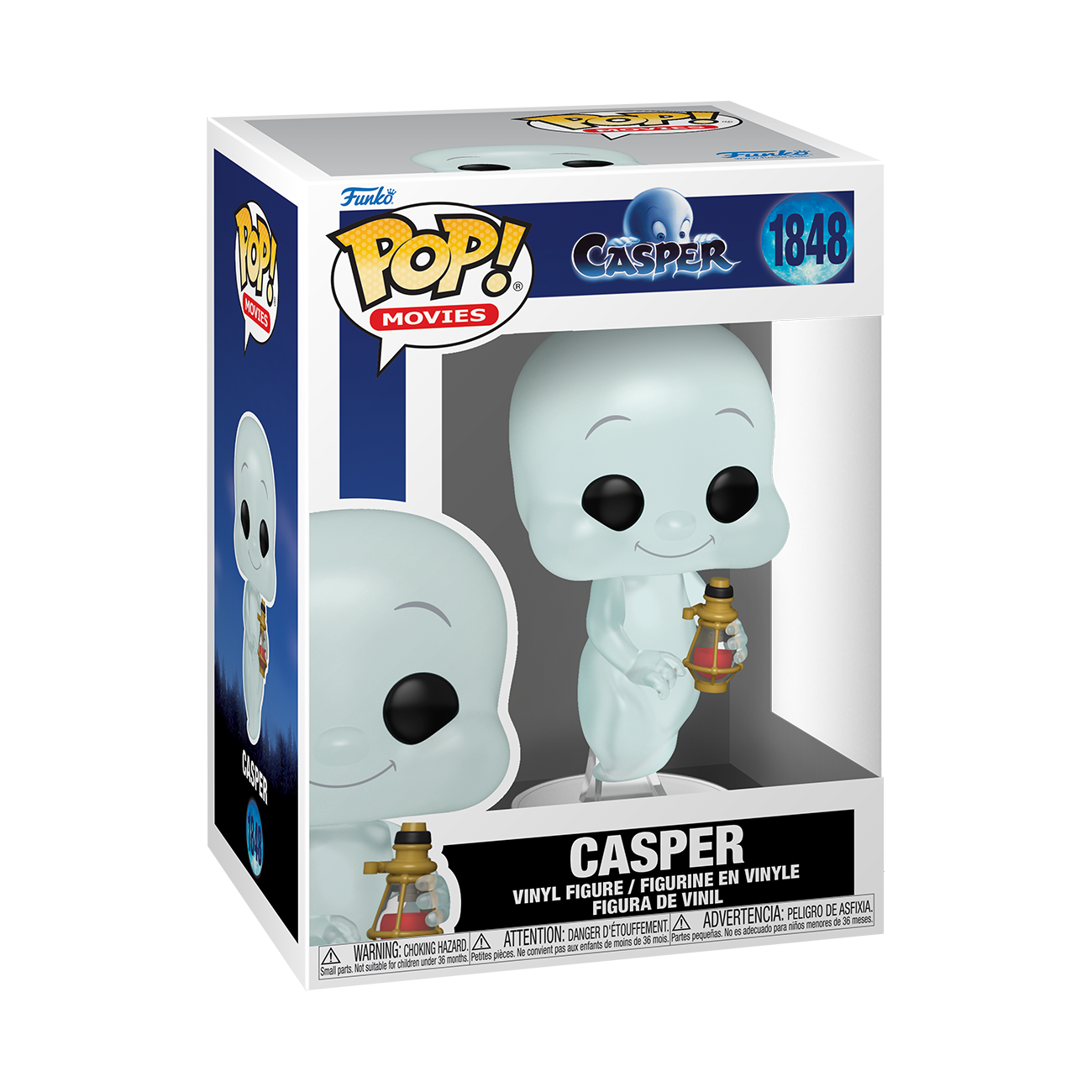 Funko POP! Movies: Casper 30th Anniversary Casper ​(or Chase) 4.2-in Vinyl Figure