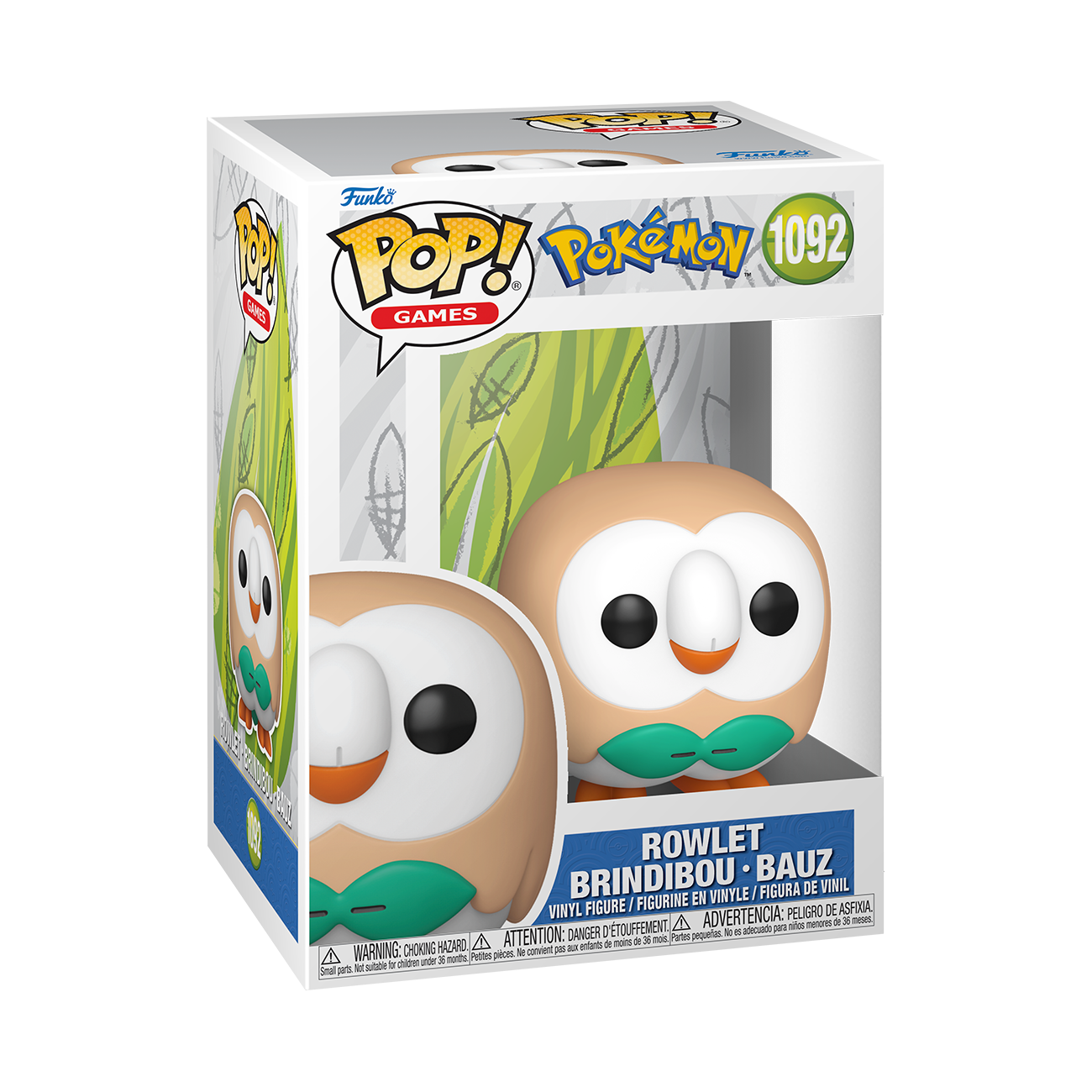 Funko POP! Games: Pokemon Rowlet 2.6-in Vinyl Figure