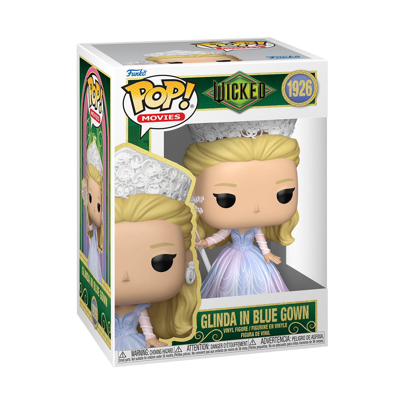 Funko POP! Movies: Wicked Glinda in Blue Gown 4.7-in Vinyl Figure