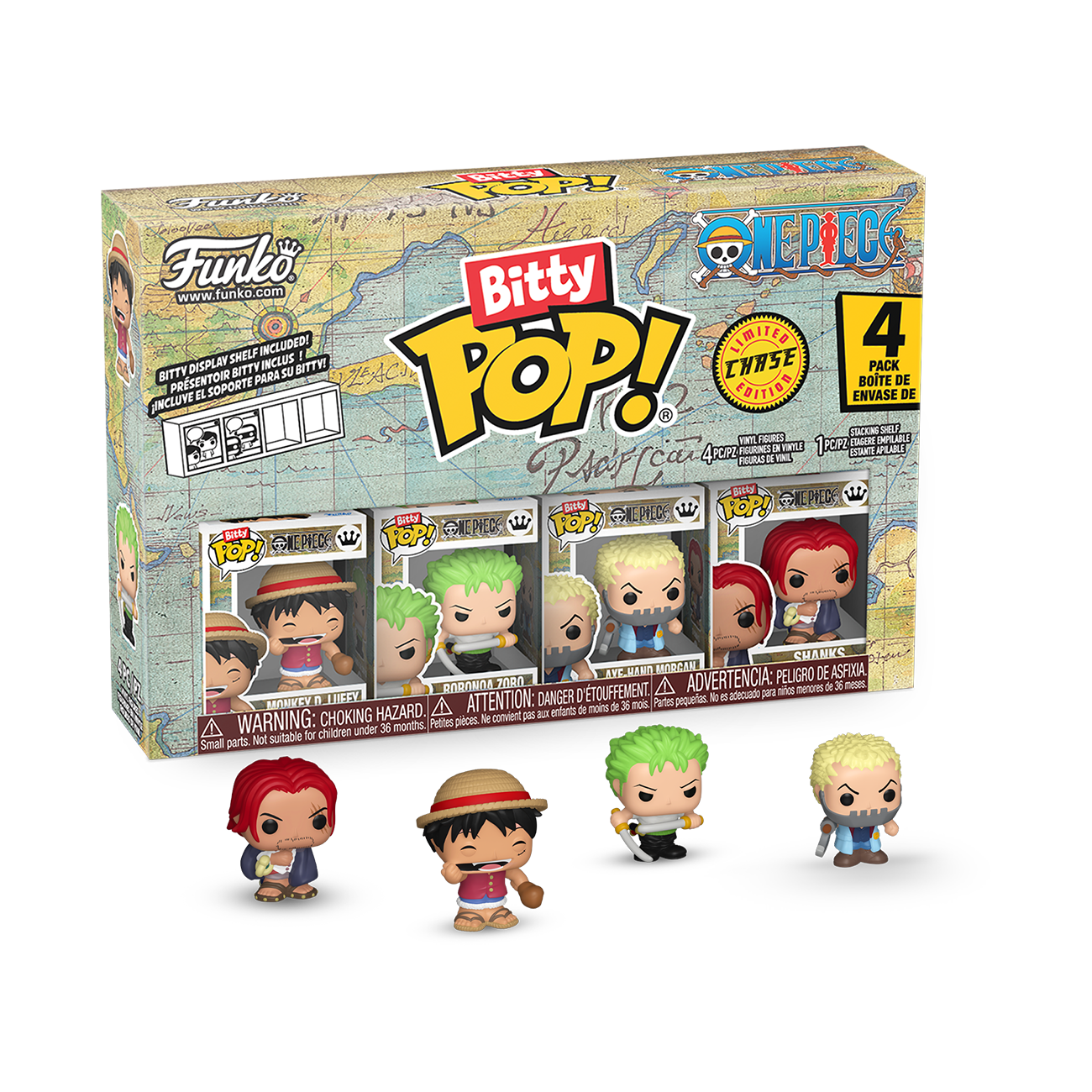 Funko Bitty POP! One Piece Vinyl Figure Set 4-Pack (Monkey D