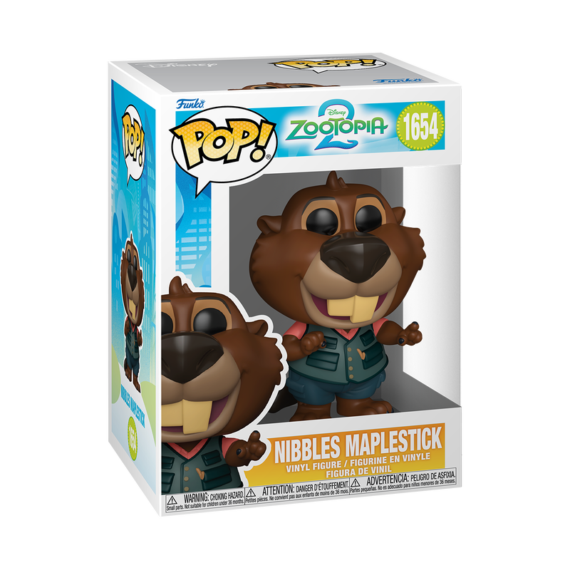 Funko POP! Disney: Zootopia 2 Nibbles Maplestick 3.9-in Vinyl Figure