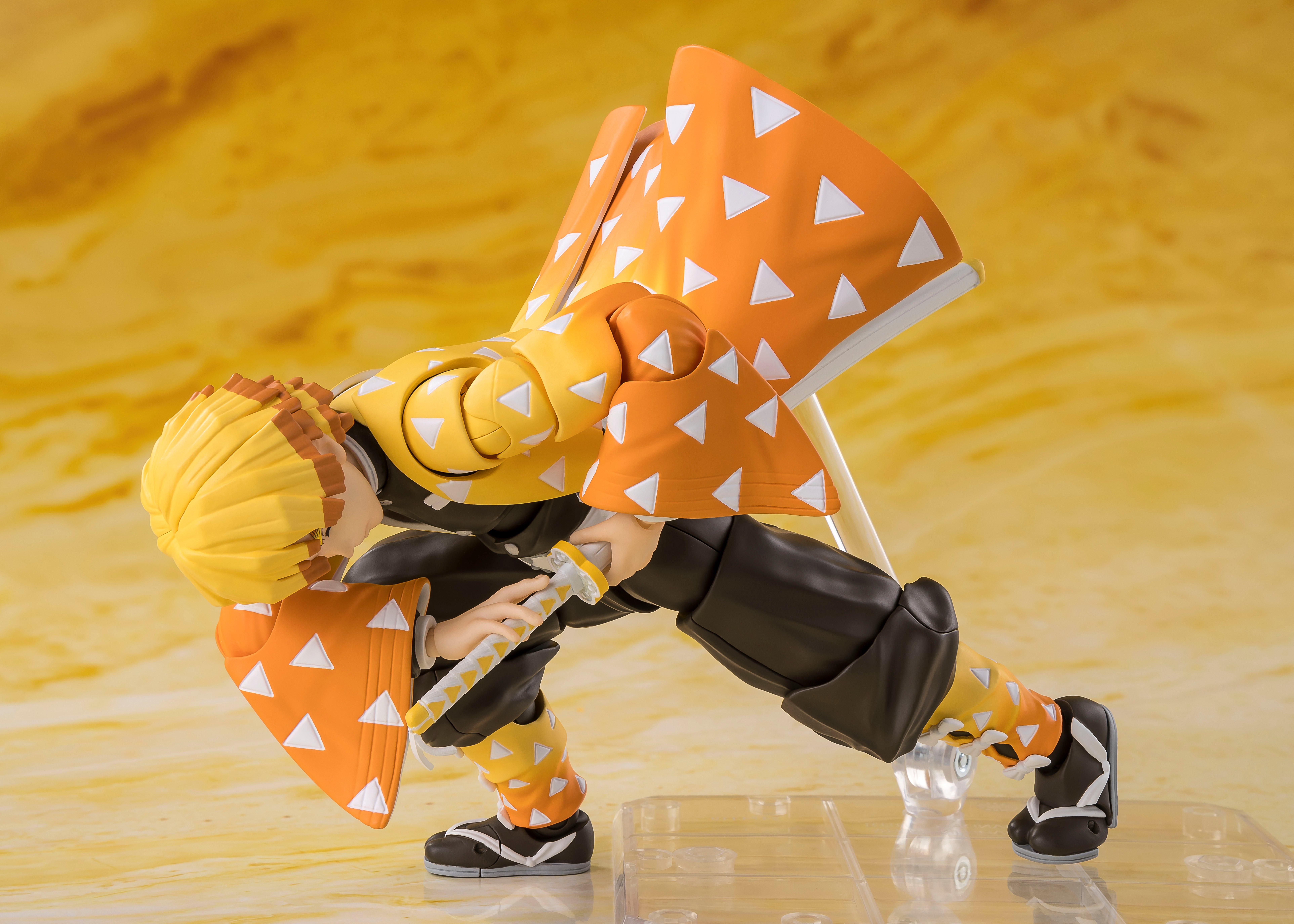 Bandai Demon Slayer: Kimetsu no Yaiba S.H. Figuarts Tamashii Nations Zenitsu Agatsuma Figure