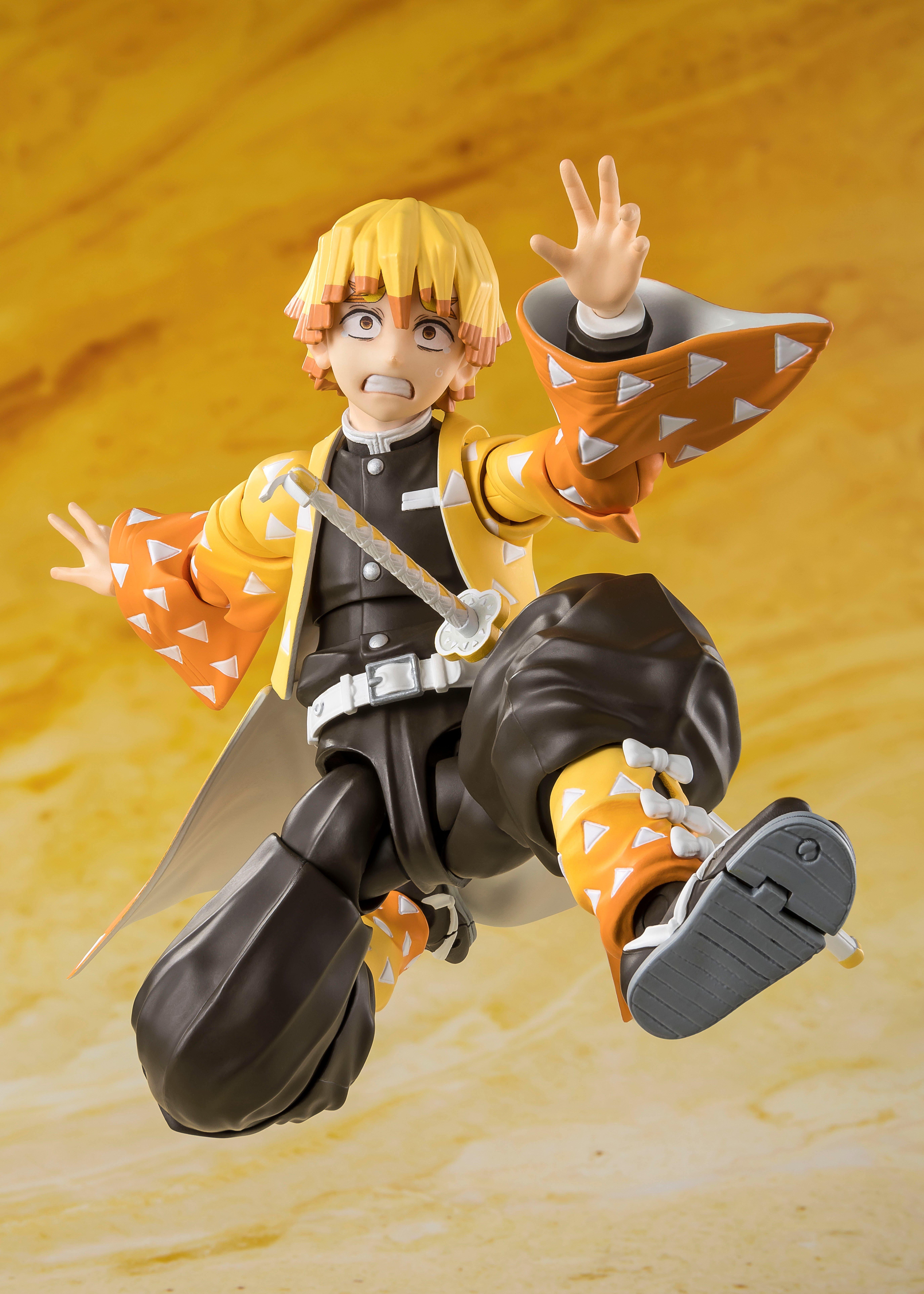 Bandai Demon Slayer: Kimetsu no Yaiba S.H. Figuarts Tamashii Nations Zenitsu Agatsuma Figure