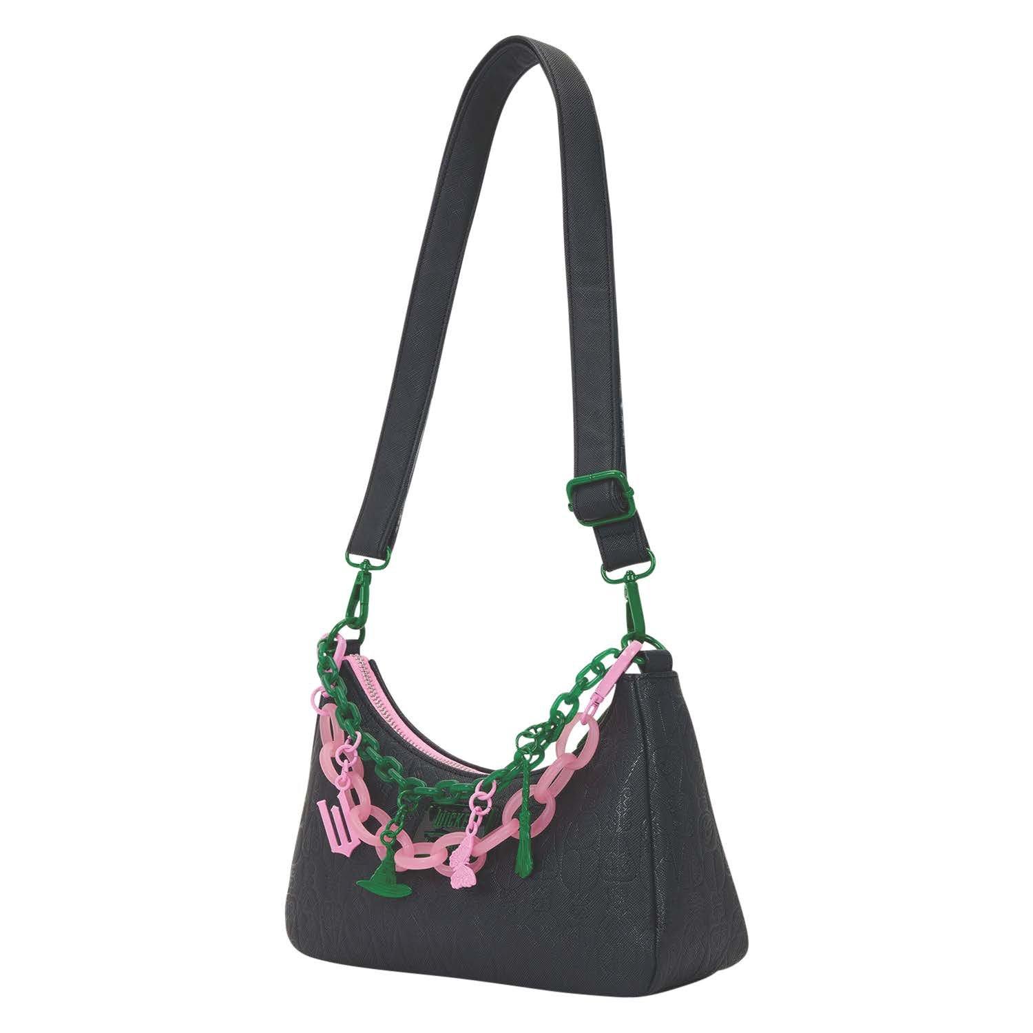 Loungefly Wicked: For Good Glinda and Elphaba Crossbody Bag with Charms