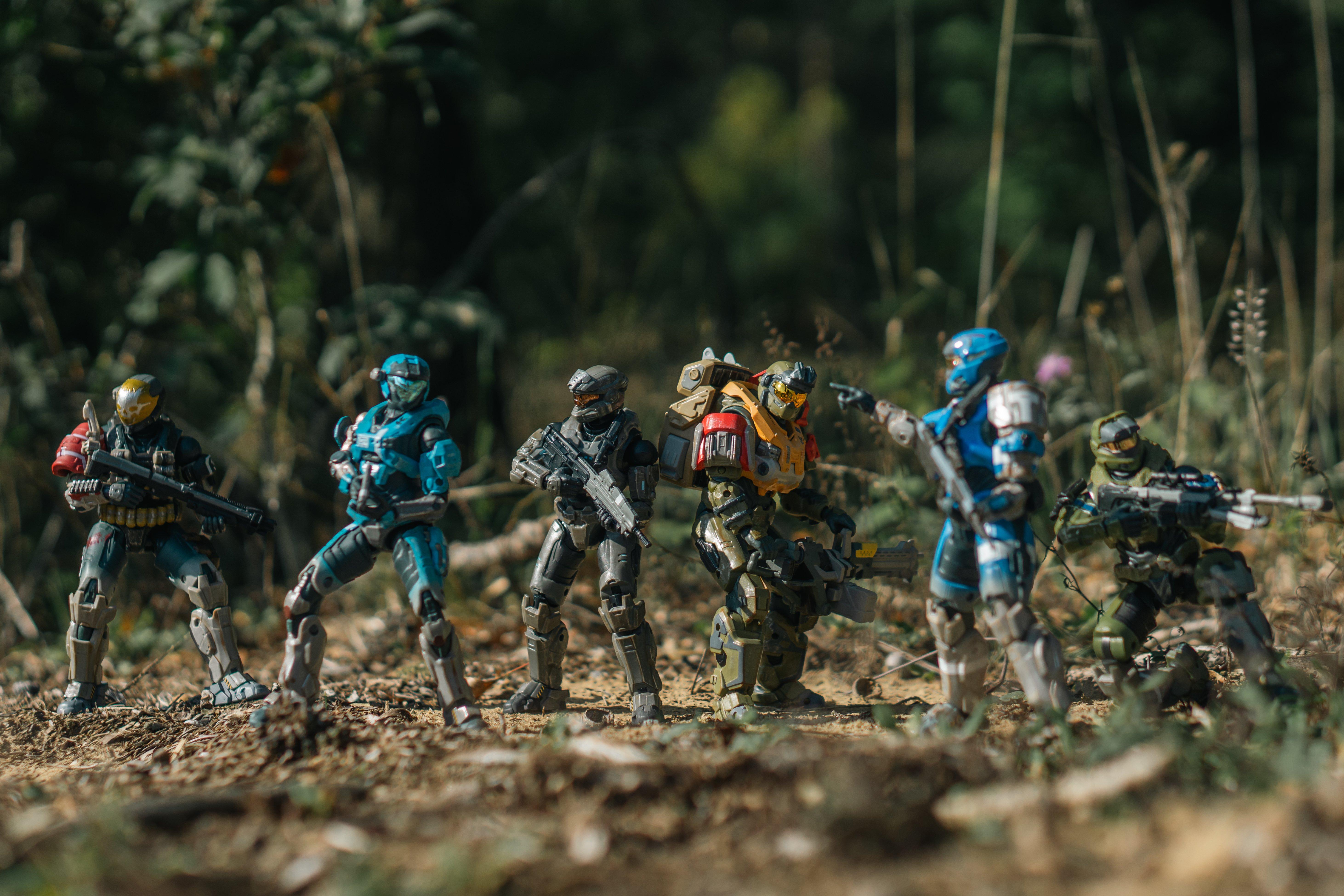Jazwares Halo Spartan Noble 6-Pack Figure Set