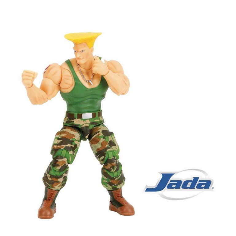 新品 Jadatoys ストリートファイター ガイル フィギュア Jada Toys Street Fighter II Guile 6-in Action Figure | GameStop