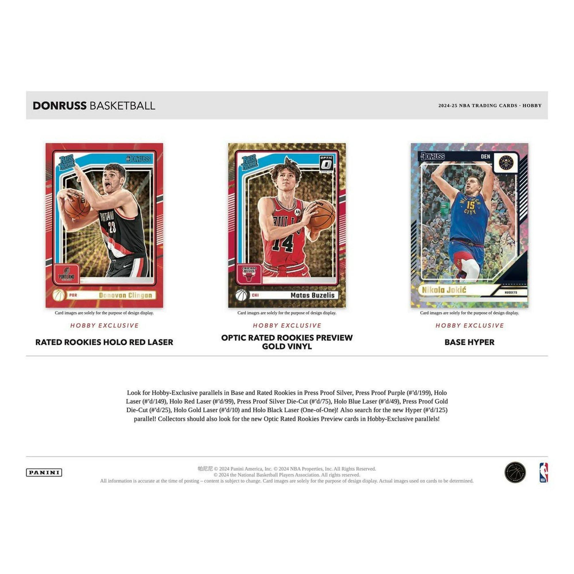 2024-25 Donruss NBA Basketball Hobby Box