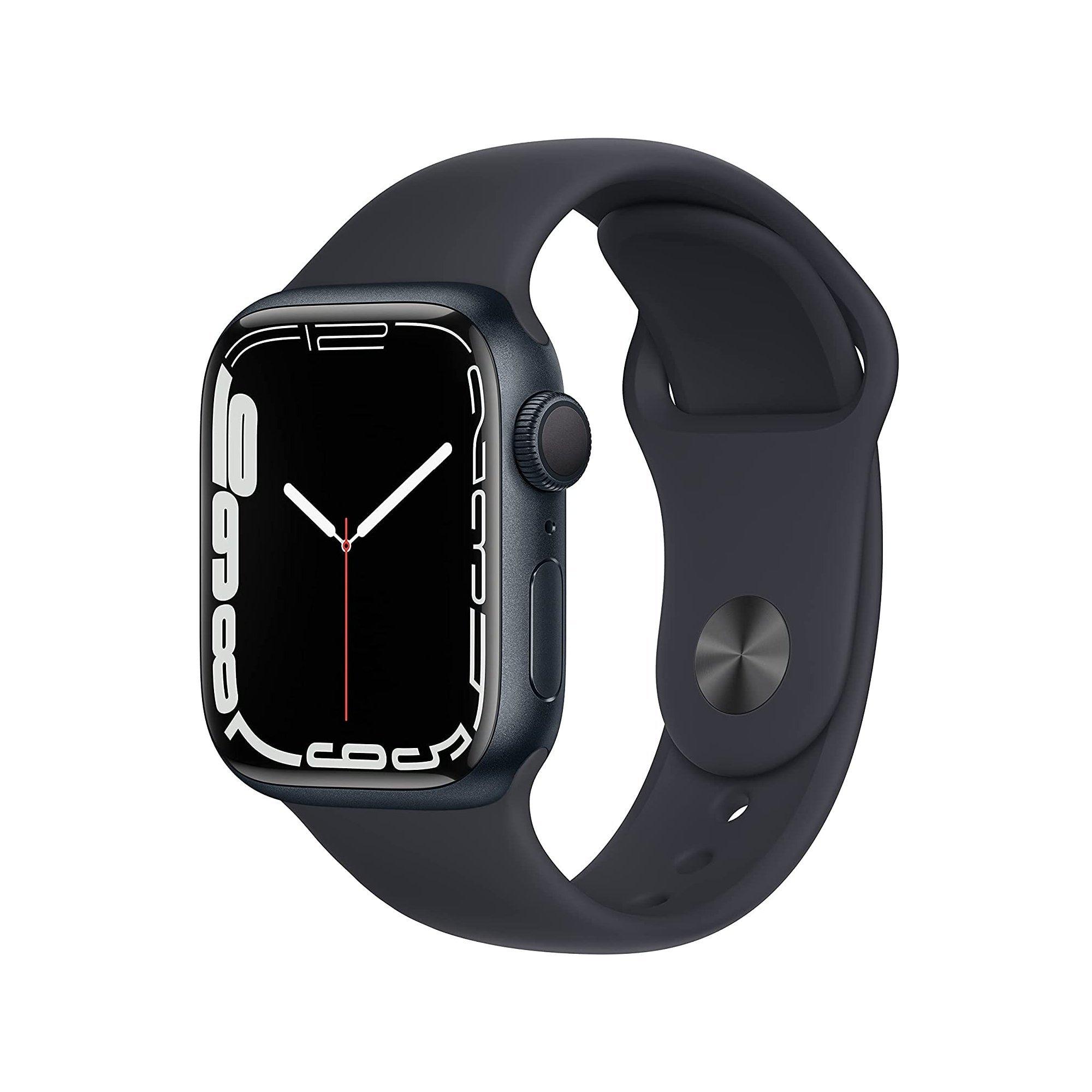 Apple Series 7 45mm Wi-Fi (A2474) with Black Sport Band | GameStop 