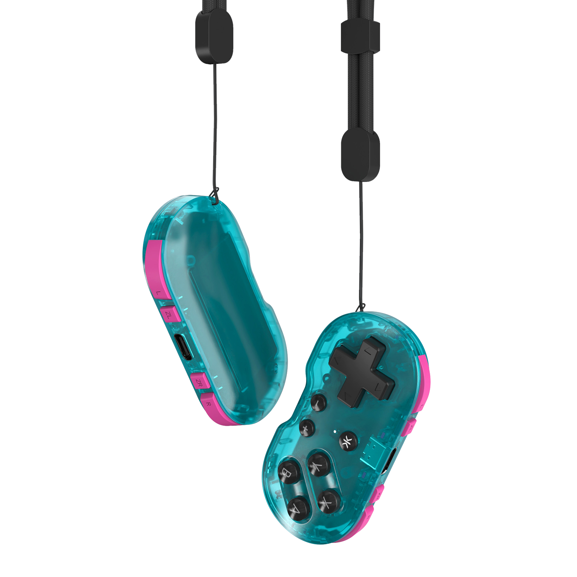 CRKD ATOM Keychain Controller for Nintendo Switch, PC/Mac, Mobile Gaming Glacier Blue