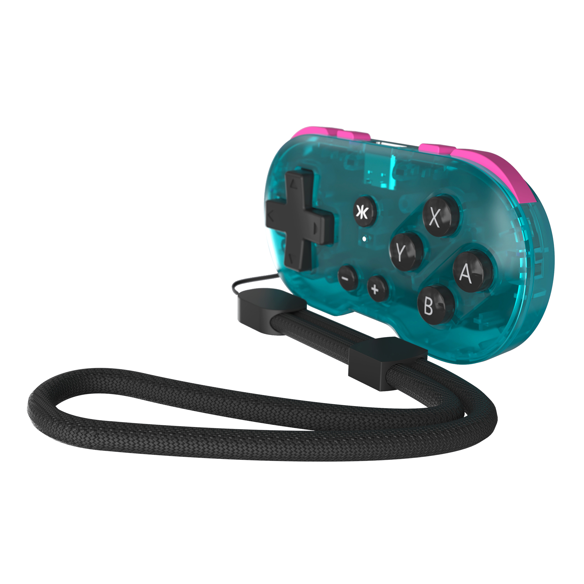 CRKD ATOM Keychain Controller for Nintendo Switch, PC/Mac, Mobile Gaming Glacier Blue