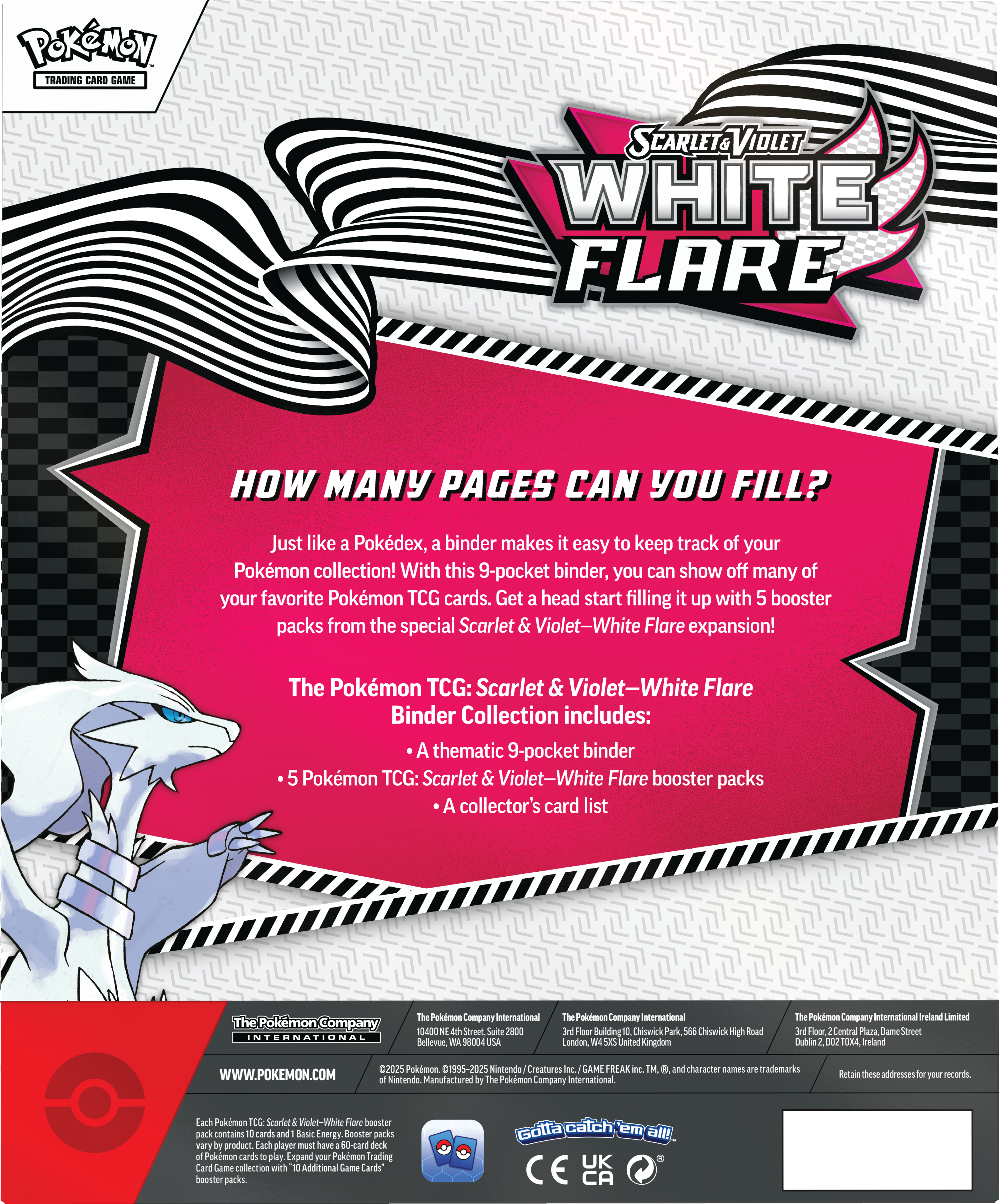 Pokemon Trading Card Game: White Flare Binder Collection