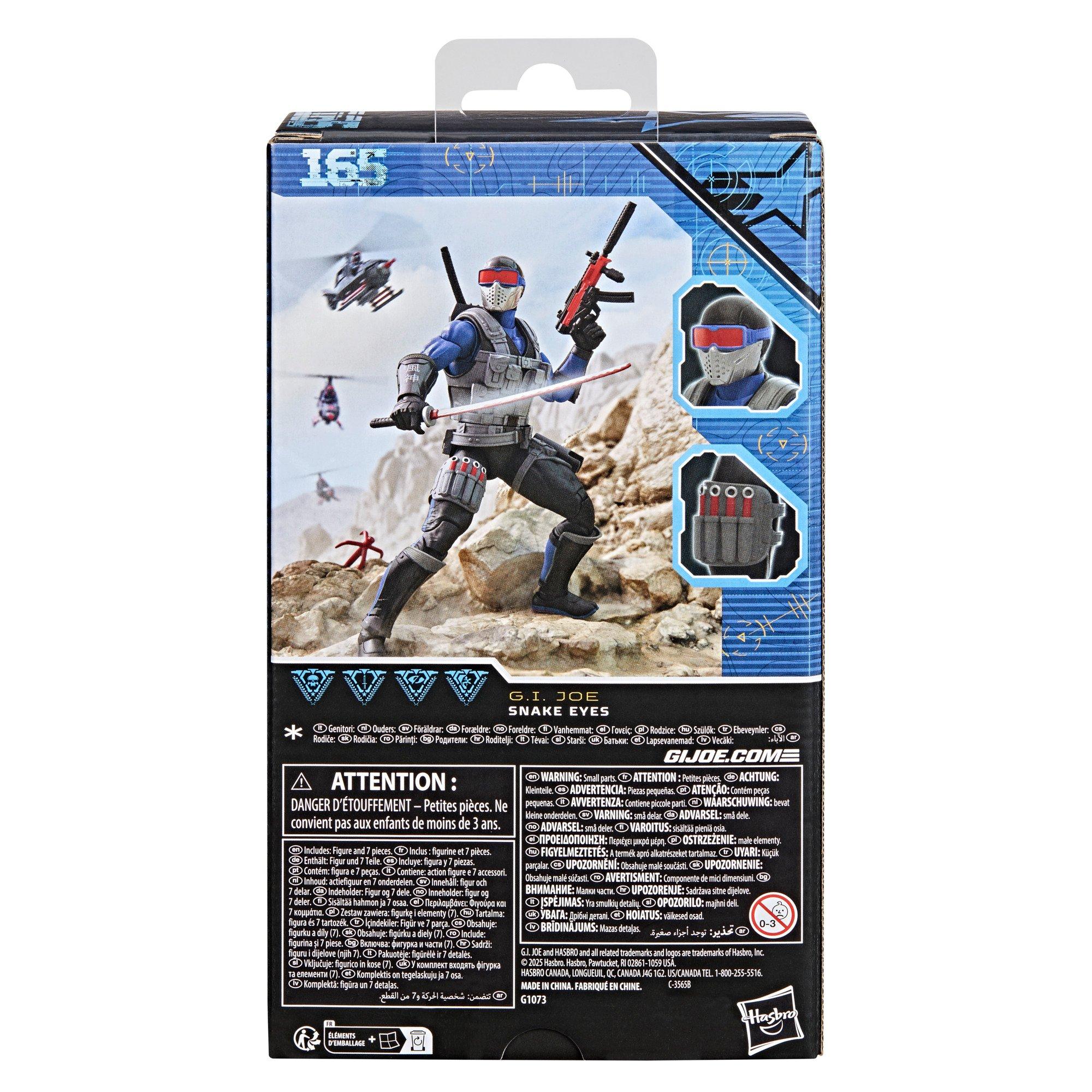 Hasbro G.I. Joe Classified Series Snake Eyes (Issue 165) 6-in Figure