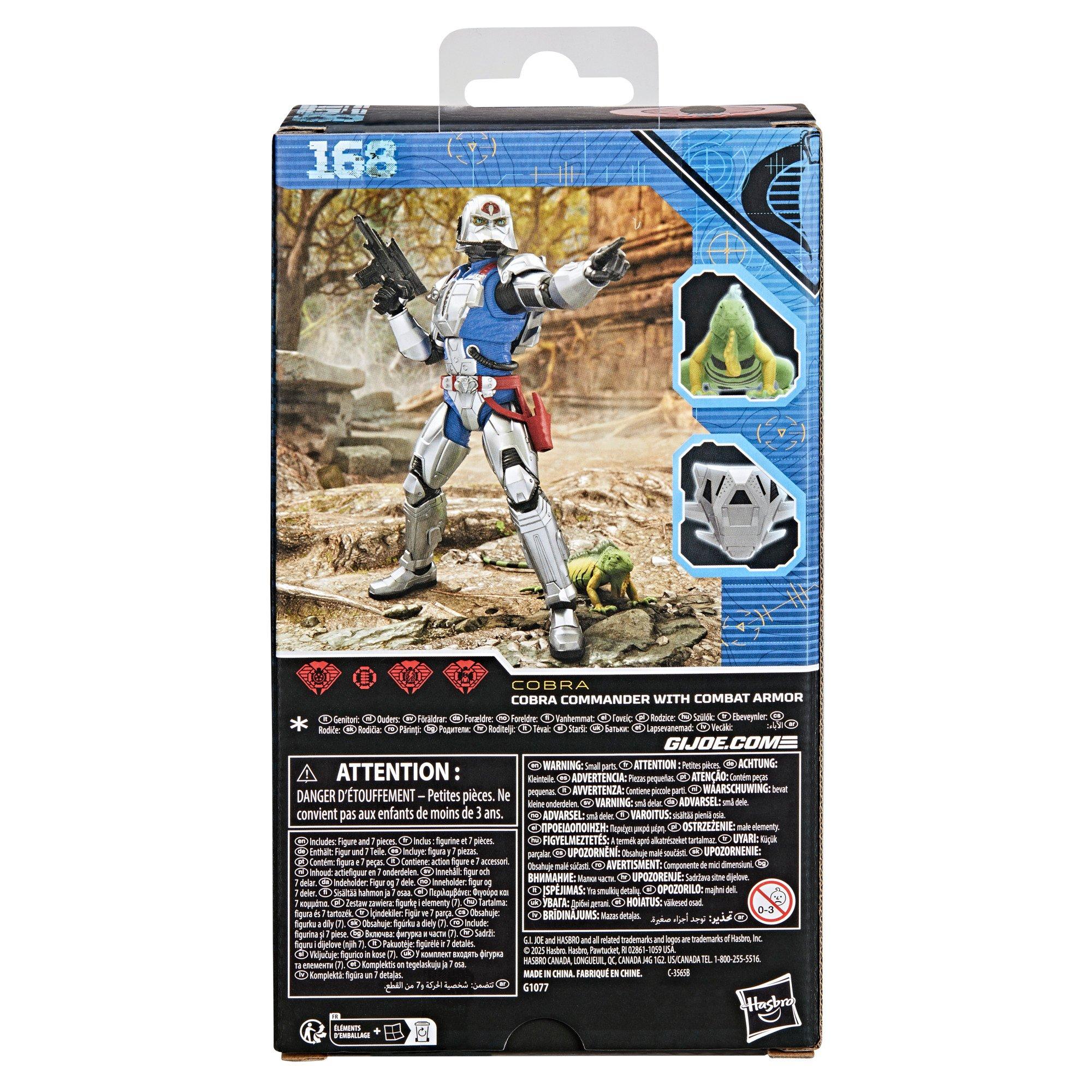Hasbro G.I. Joe Classified Series Cobra Commander With Combat Armor (Issue 168) 6-in Figure