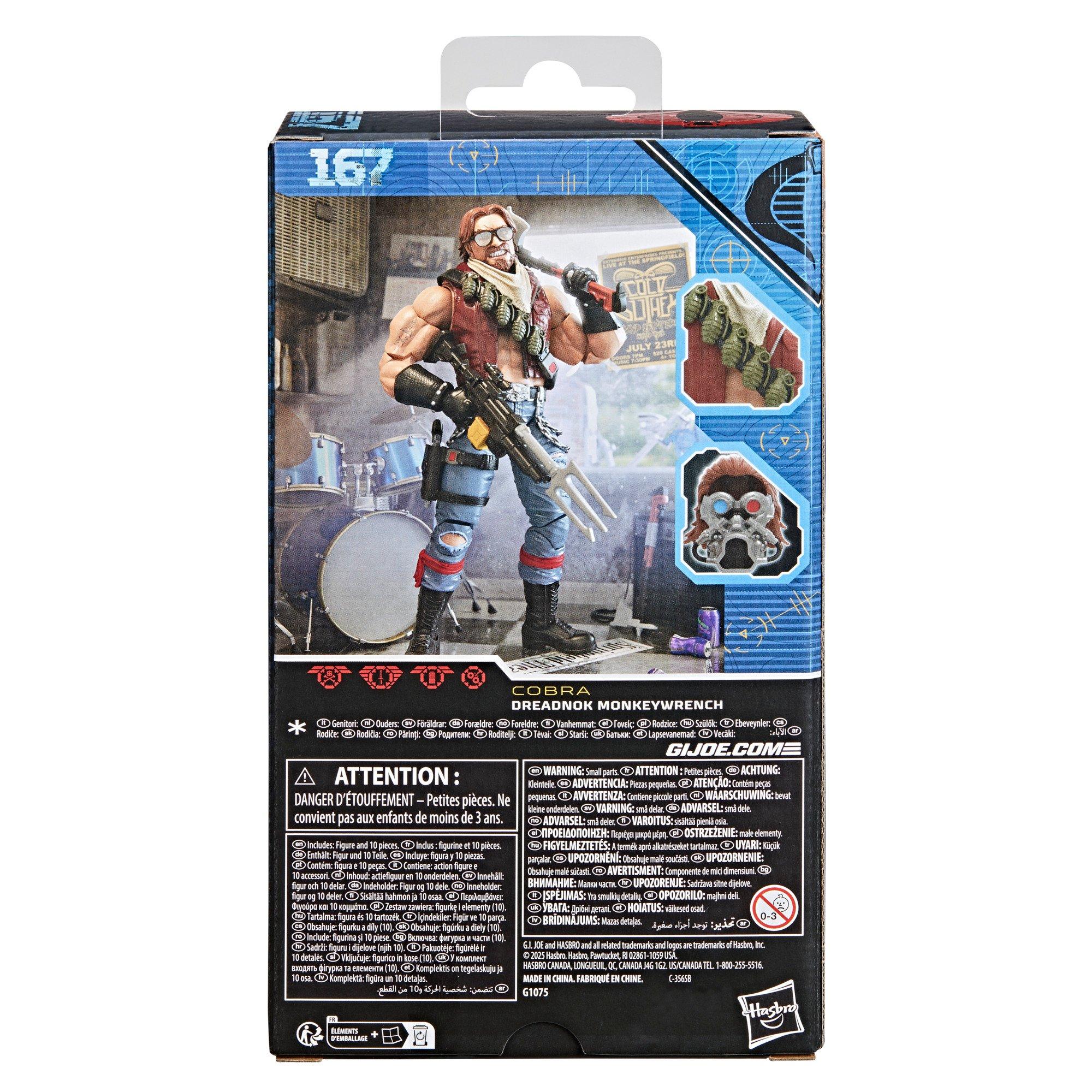 Hasbro G.I. Joe Classified Series Dreadnok Monkeywrench (Issue 167) 6-in Figure