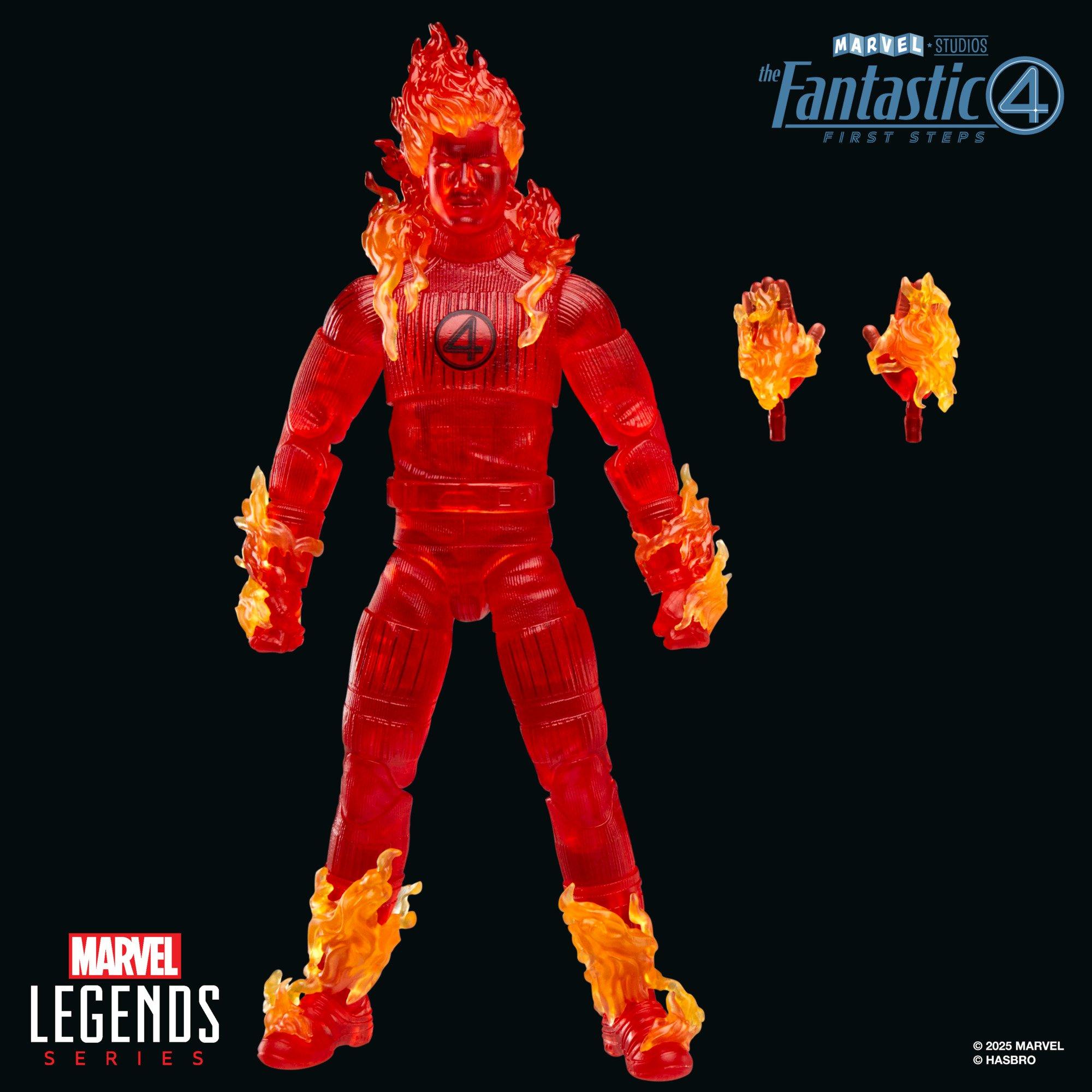 Hasbro Marvel Fantastic Four: First Steps Human Torch (Legends Series) 6-in Action Figure