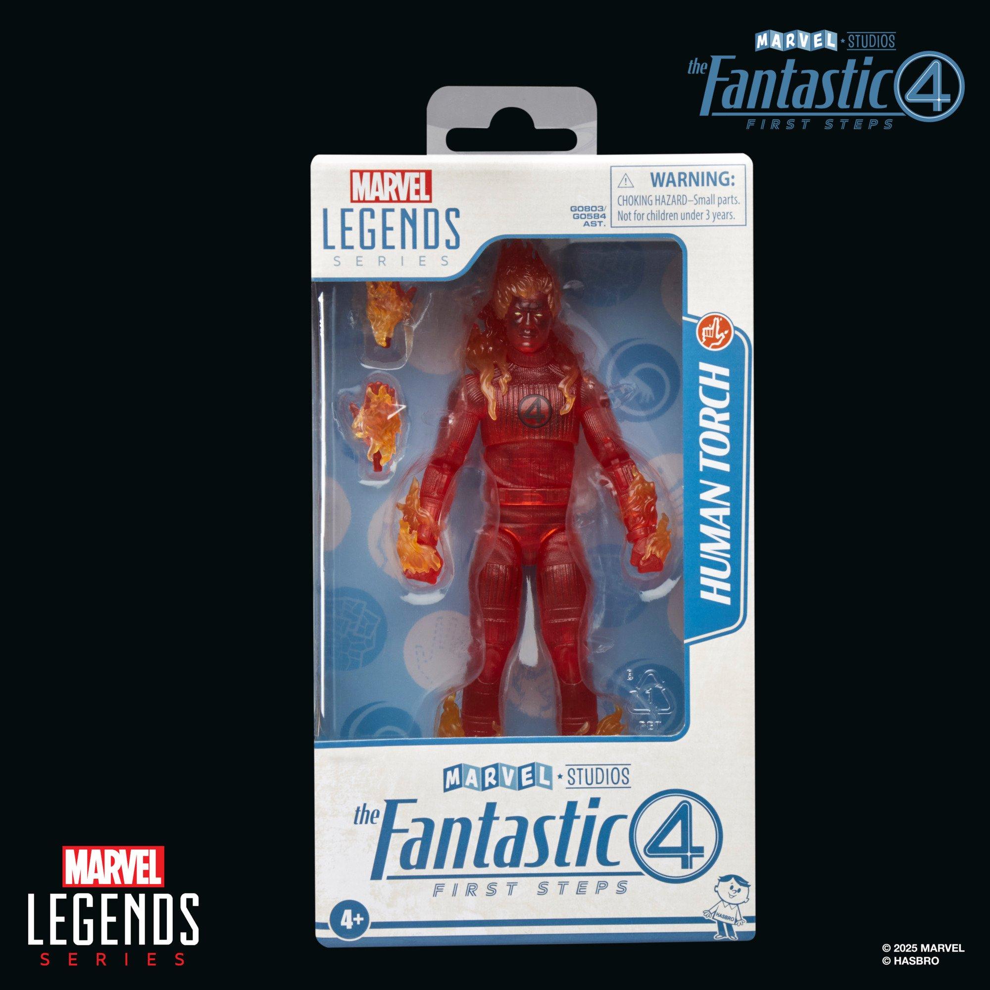 Hasbro Marvel Fantastic Four: First Steps Human Torch (Legends Series) 6-in Action Figure