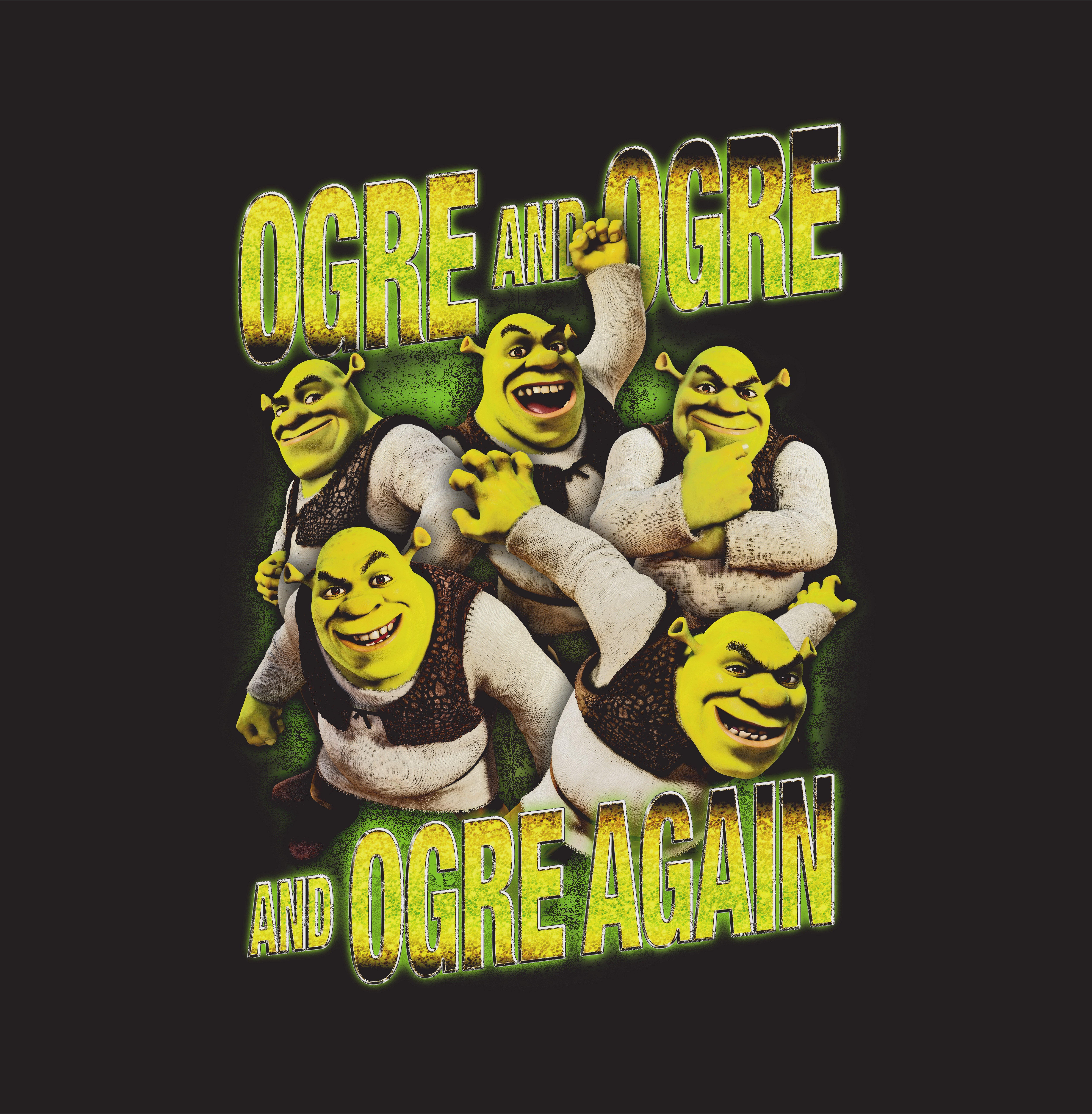 Shrek Short Sleeve Unisex Printed Graphic T-Shirt GameStop Exclusive