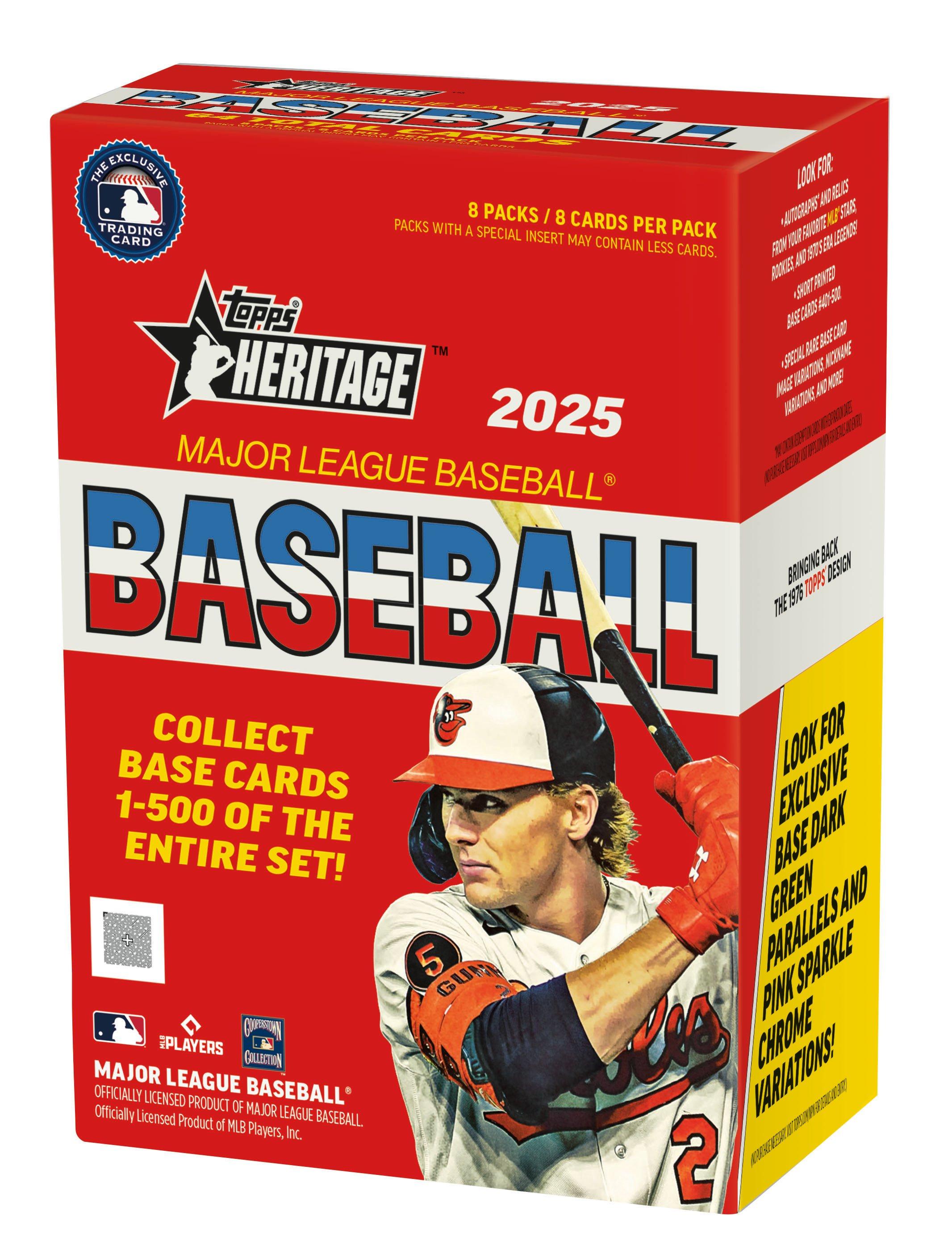 2025 Topps MLB Heritage Baseball Value Box (5 Packs) | GameStop