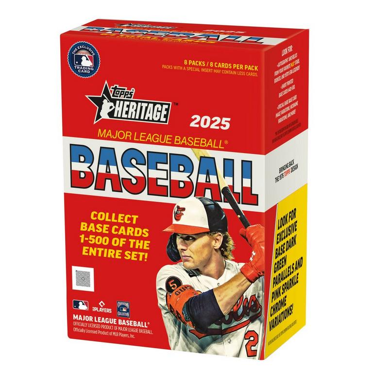 2025 Topps MLB Heritage Baseball Value Box (5 Packs)