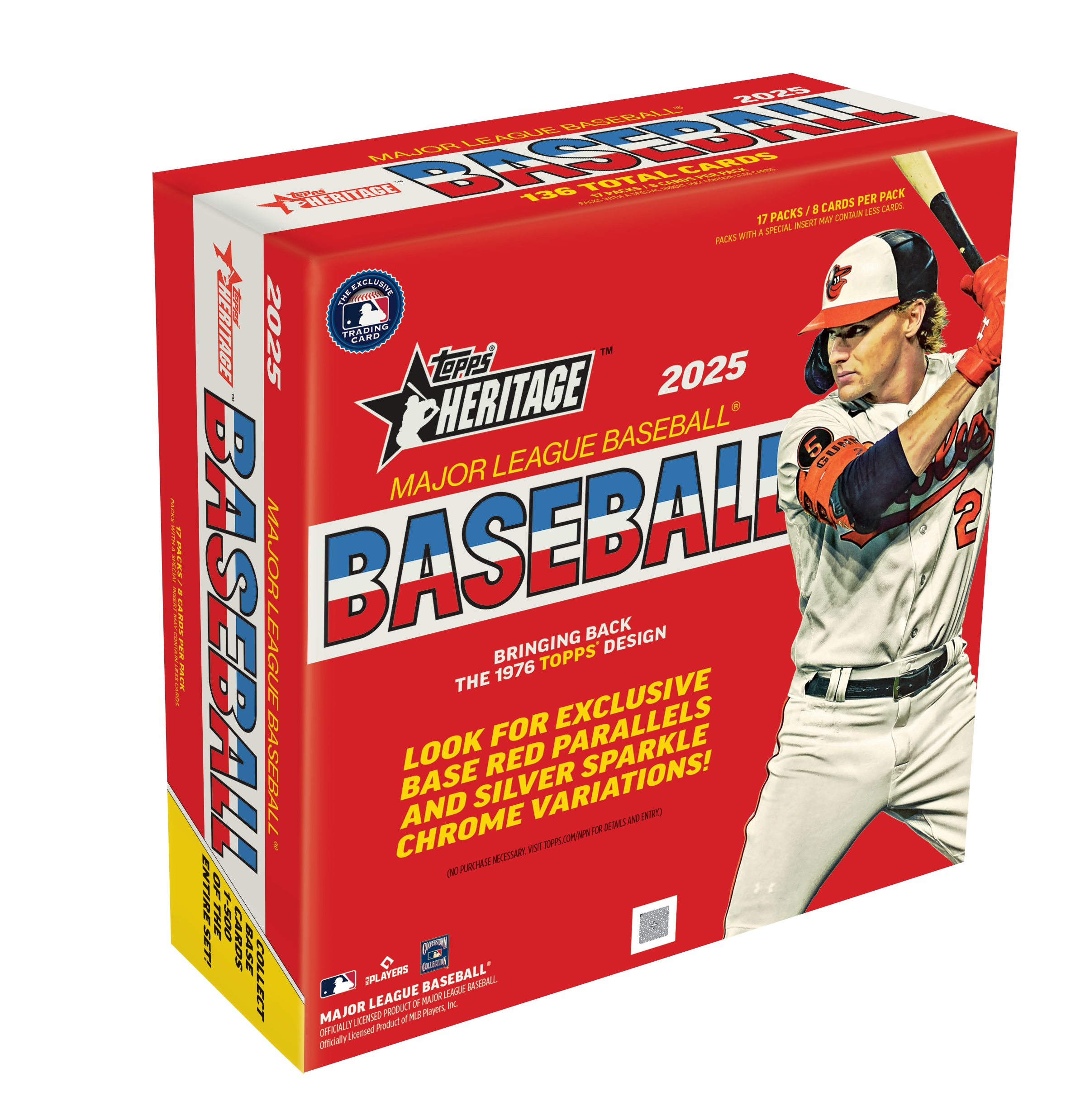 2025 Topps MLB Heritage Baseball Mega Box (17 Pack) | GameStop