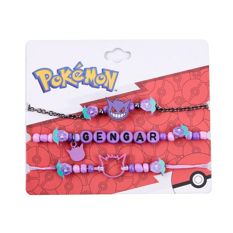 Pokemon Gengar Beaded Floral Bracelet 3-Pack GameStop Exclusive