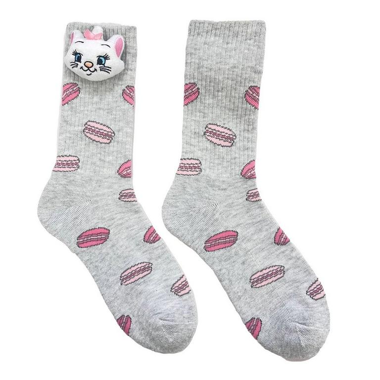 Disney Aristocats Cushion Crew Socks with 3D Plush Head