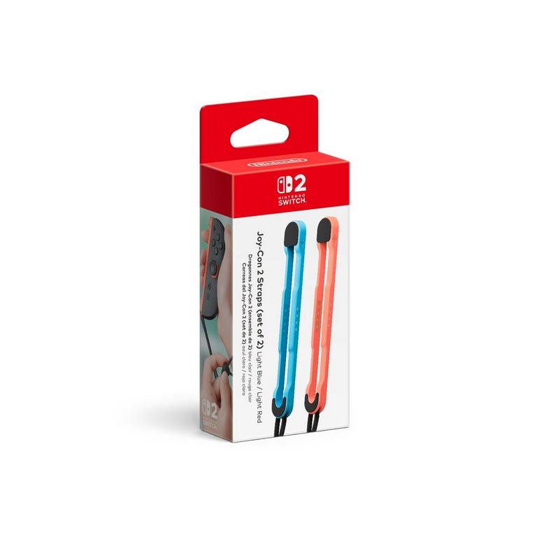 Nintendo Switch 2 Joy-Con 2 Straps (Set of 2) - Light Blue / Light Red