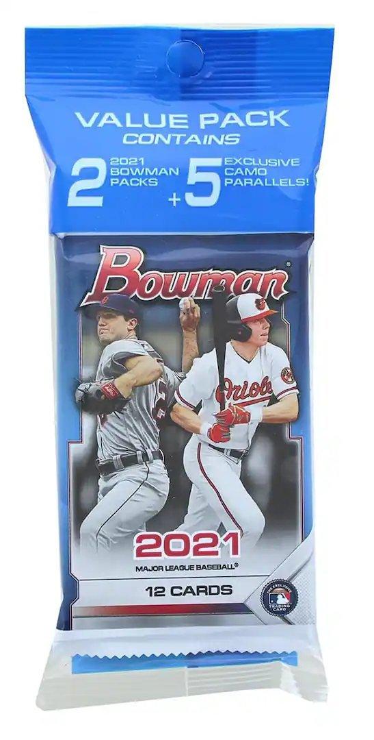 2021 Bowman MLB Baseball Value Pack (12-Cards) | GameStop