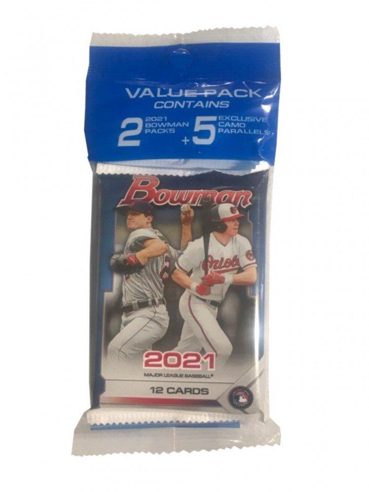 2021 Bowman MLB Baseball Value Pack (12-Cards)