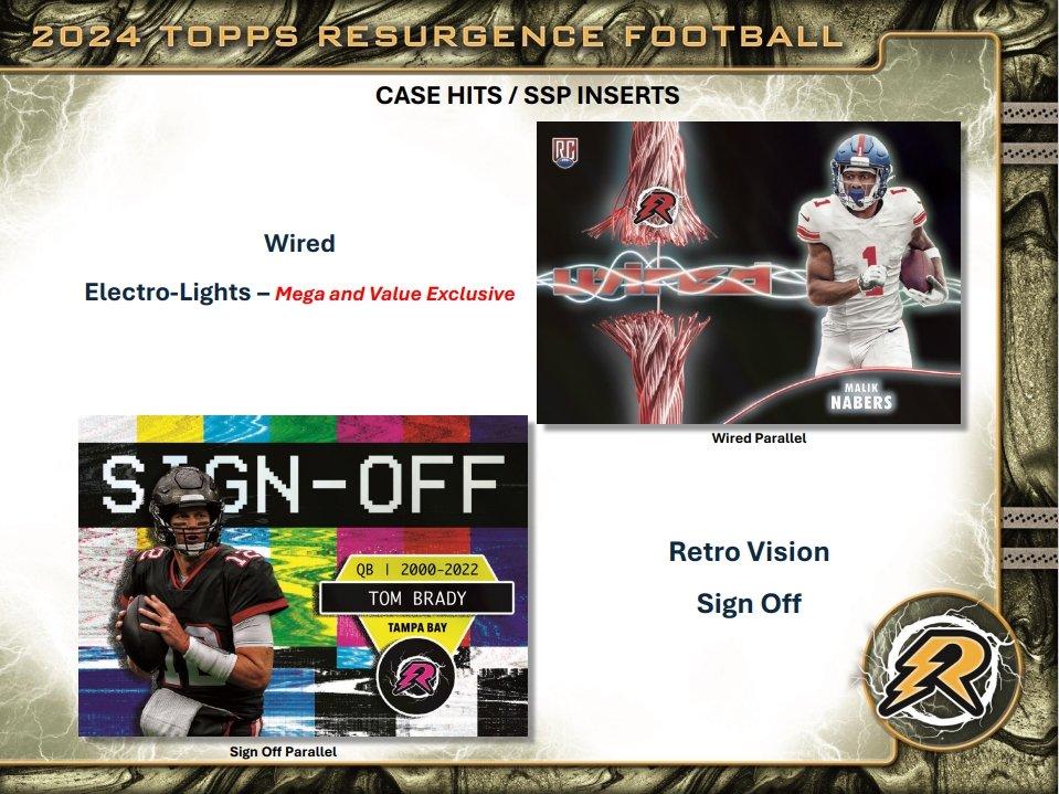 2024 Topps NFL Resurgence Football Value Box (8 Packs)