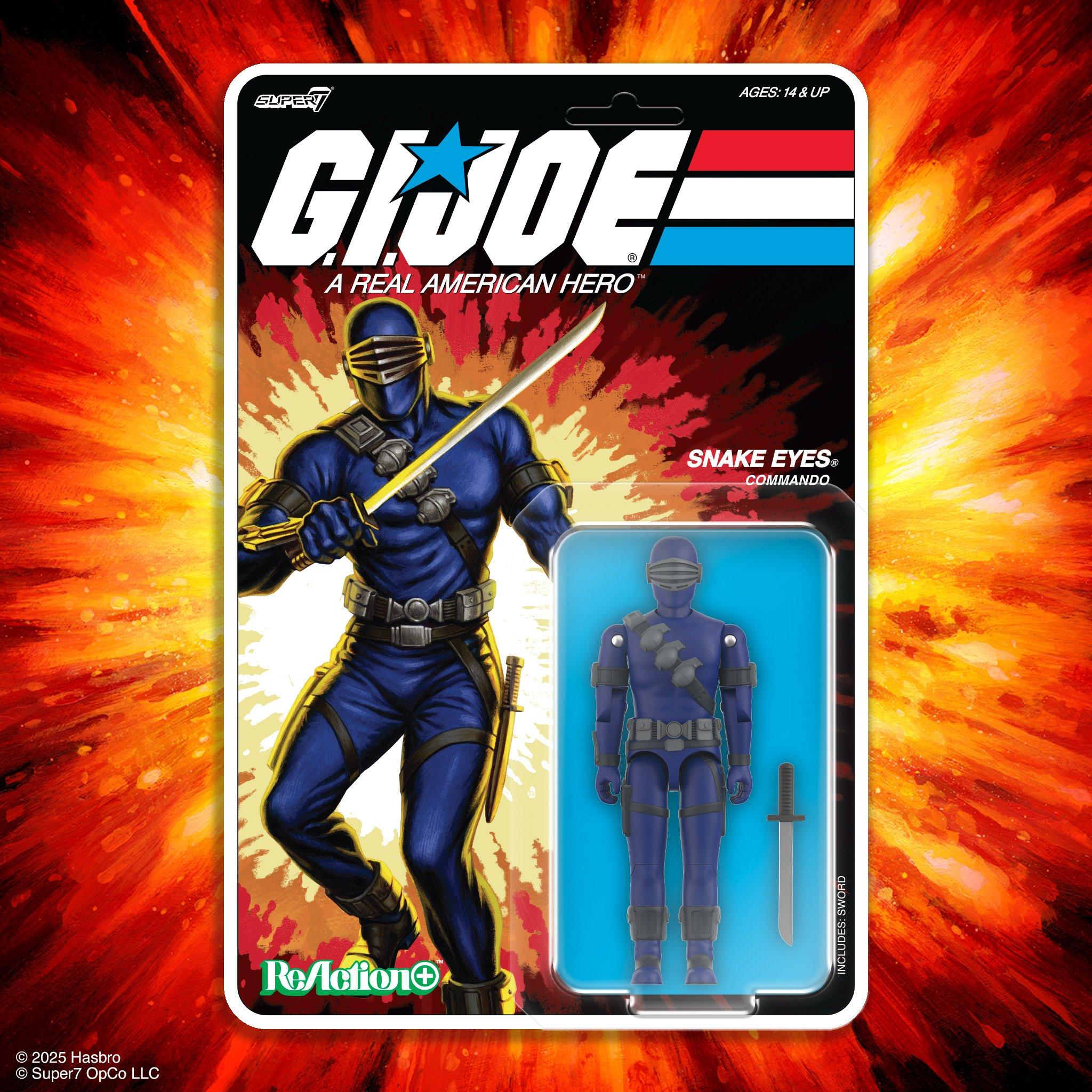 Super 7 G.I. Joe Wave 03 Snake Eyes (ReAction Figures) 3.75-in Action Figure