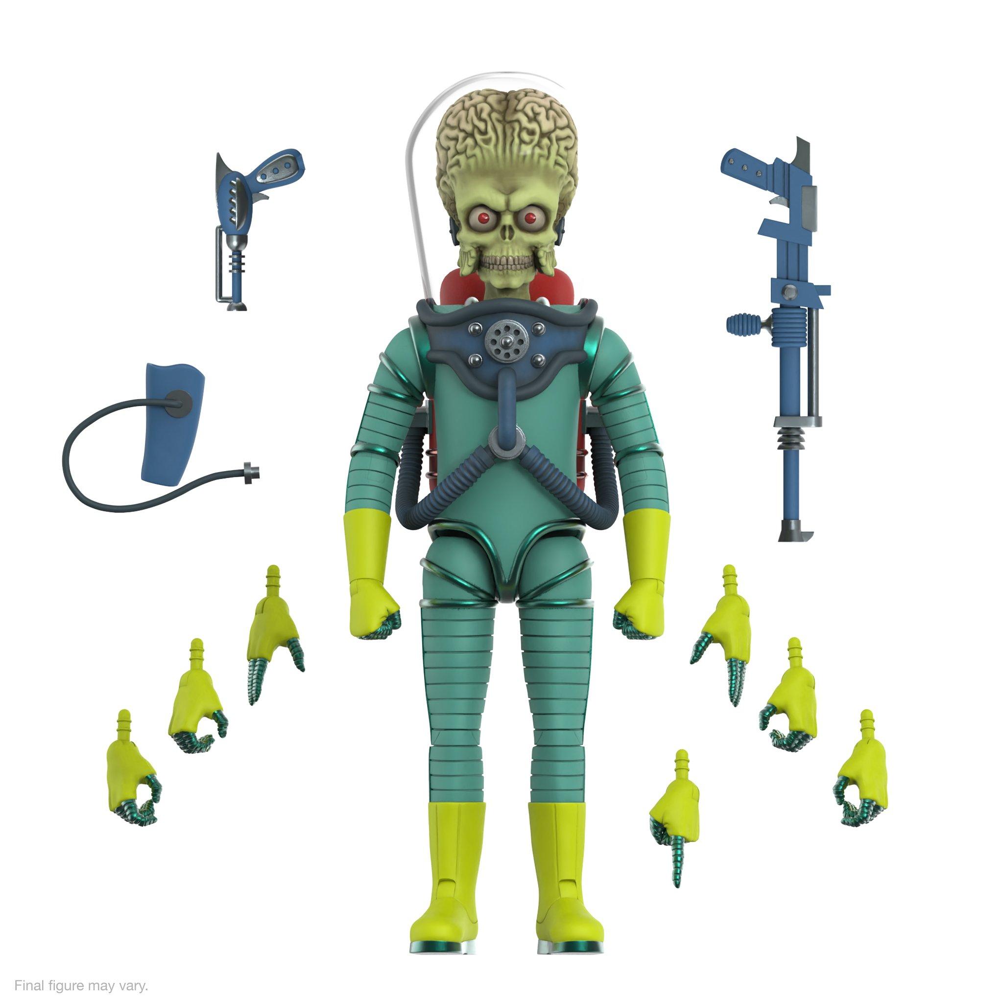 MARS ATTACKS 01 MARTIAN VINYL FIGURE 激レア Super 7 Mars Attacks ULTIMATES Wave 01 Martian (Invasion