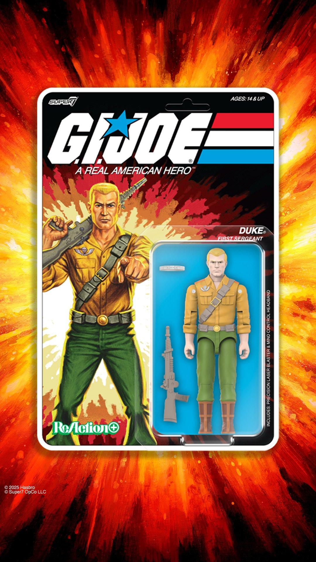 Super 7 G.I. Joe Wave 02 Duke (ReAction Figures) 3.75-in Action Figure
