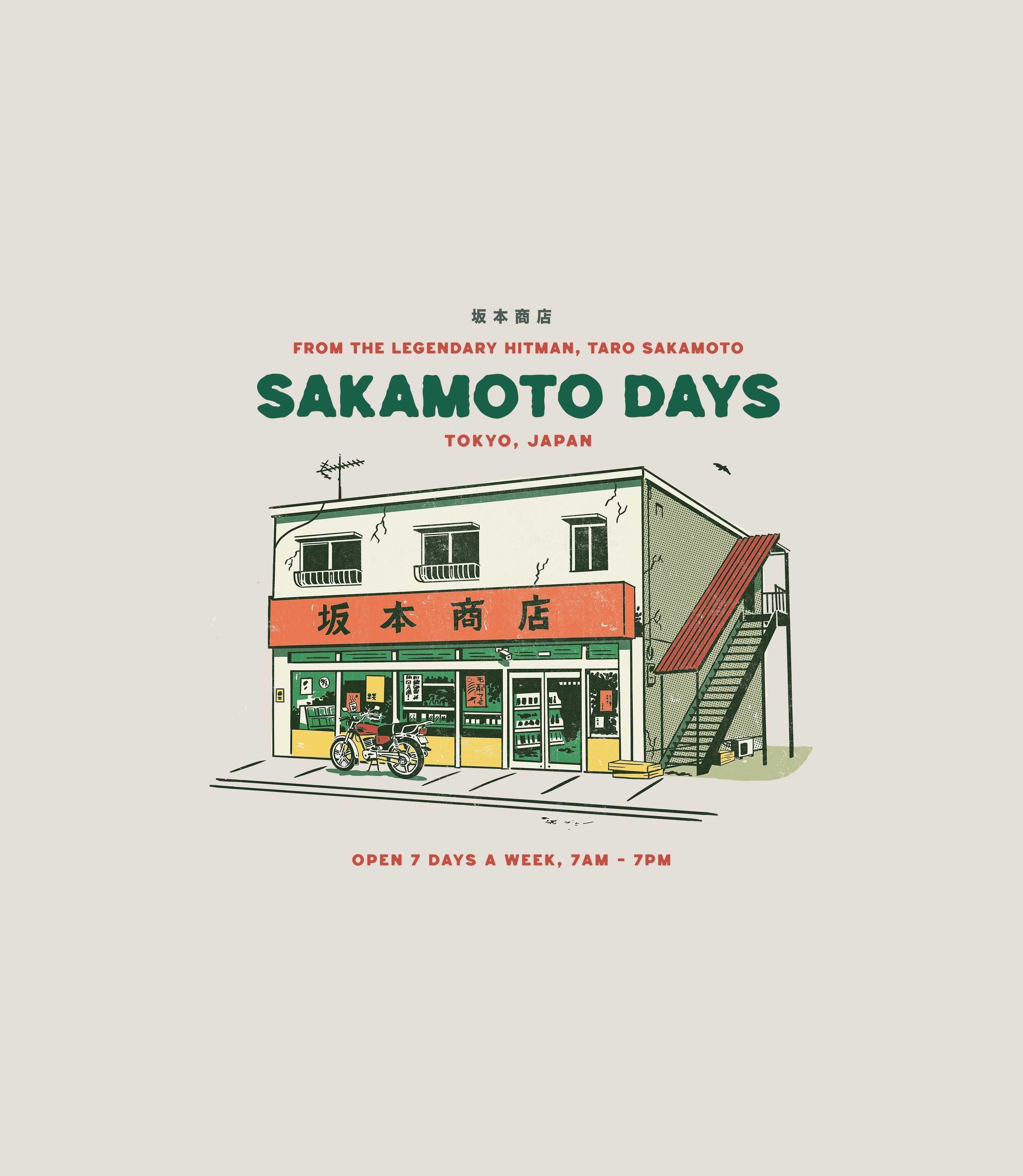 Sakamoto Days Store Stickers On Sand Ground Unisex Short Sleeve Graphic T-Shirt