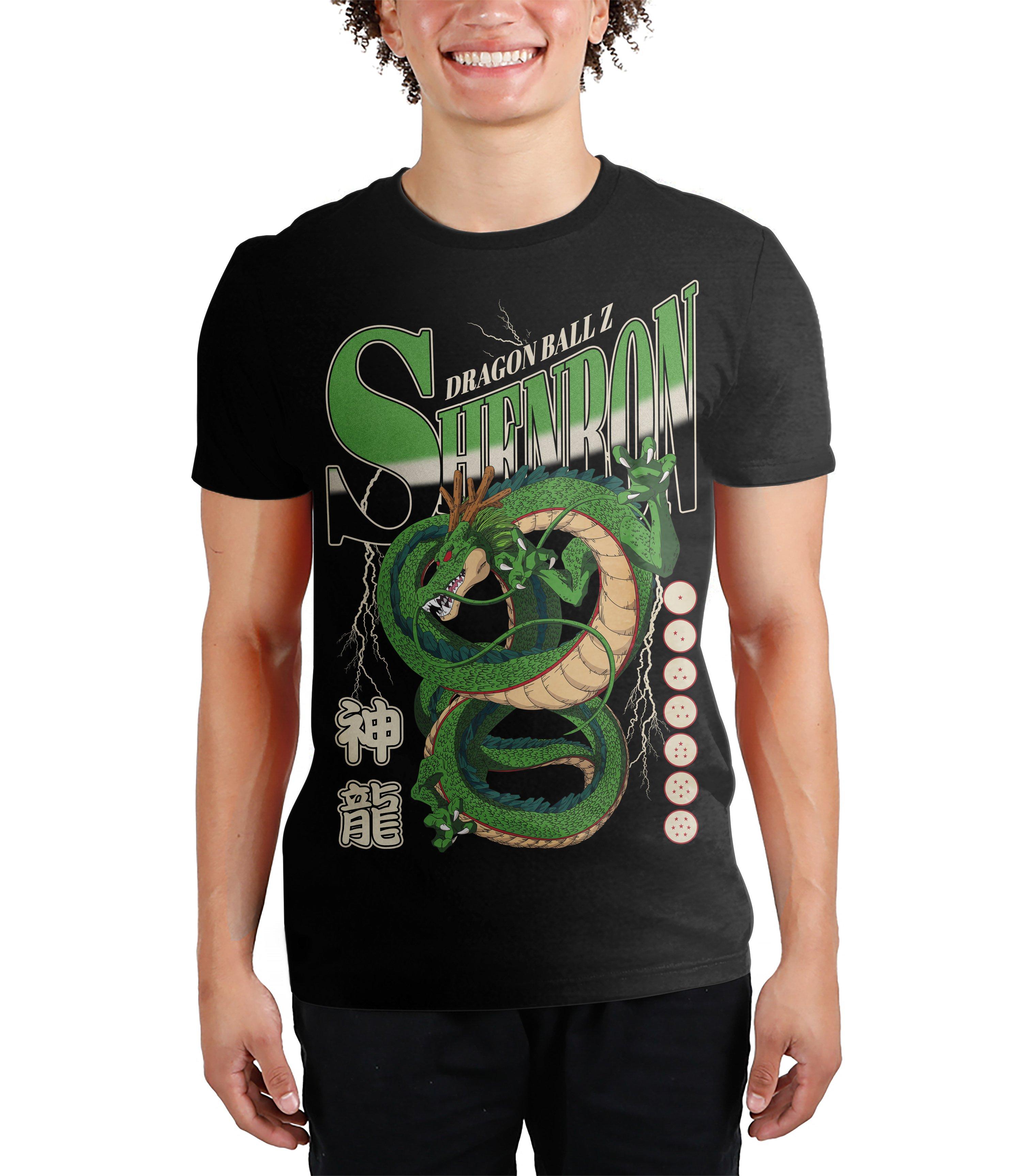 Dragon Ball Z Shenron Double Sided Glow in the Dark Graphic T-Shirt GameStop Exclusive, Size: XL