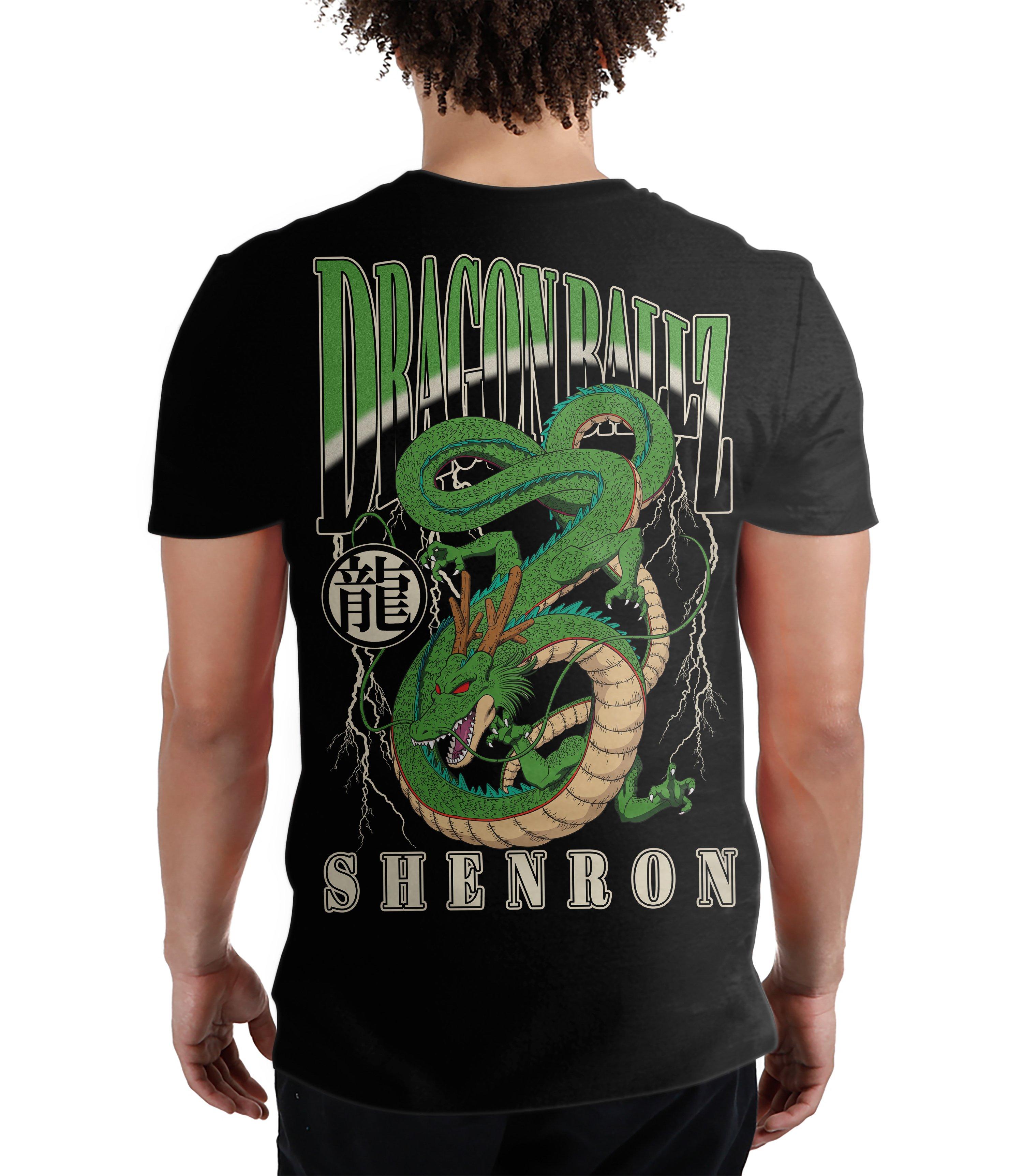 Dragon Ball Z Shenron Double Sided Glow in the Dark Graphic T-Shirt GameStop Exclusive