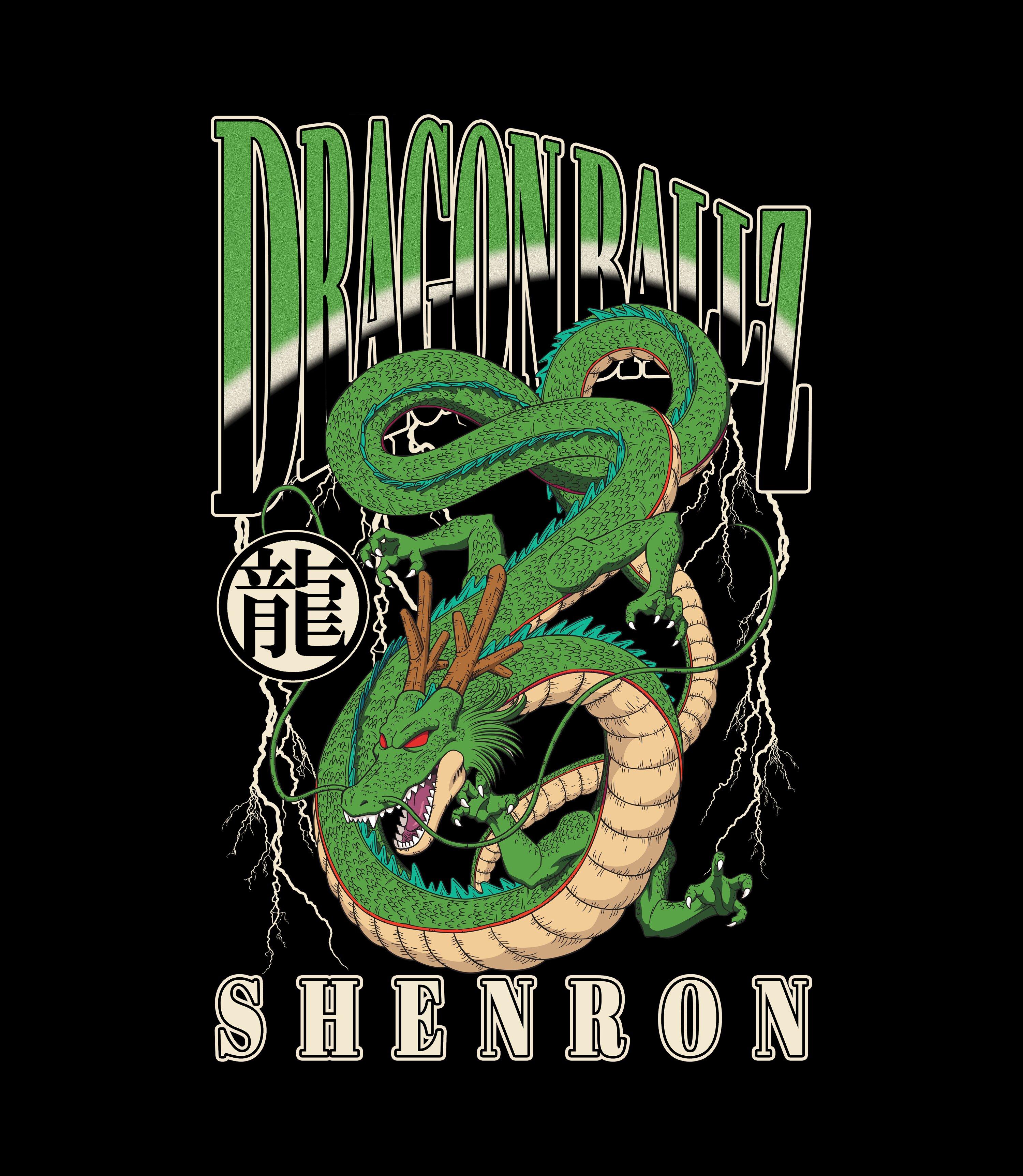 Dragon Ball Z Shenron Double Sided Glow in the Dark Graphic T-Shirt GameStop Exclusive