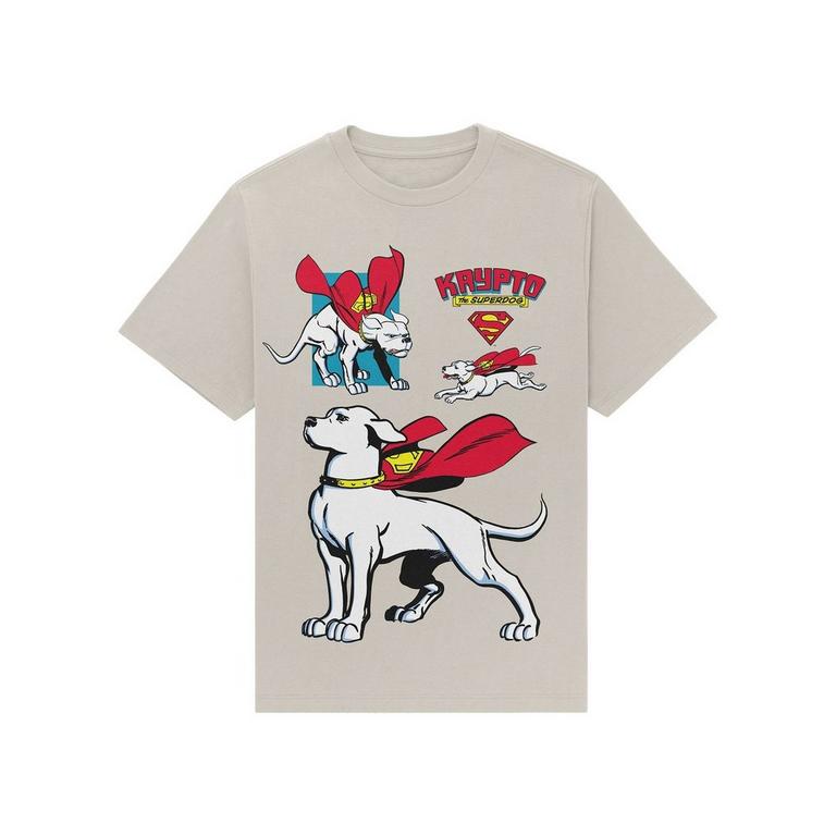DC Comics Superman Krypto Unisex Short Sleeve Graphic T-Shirt GameStop Exclusive