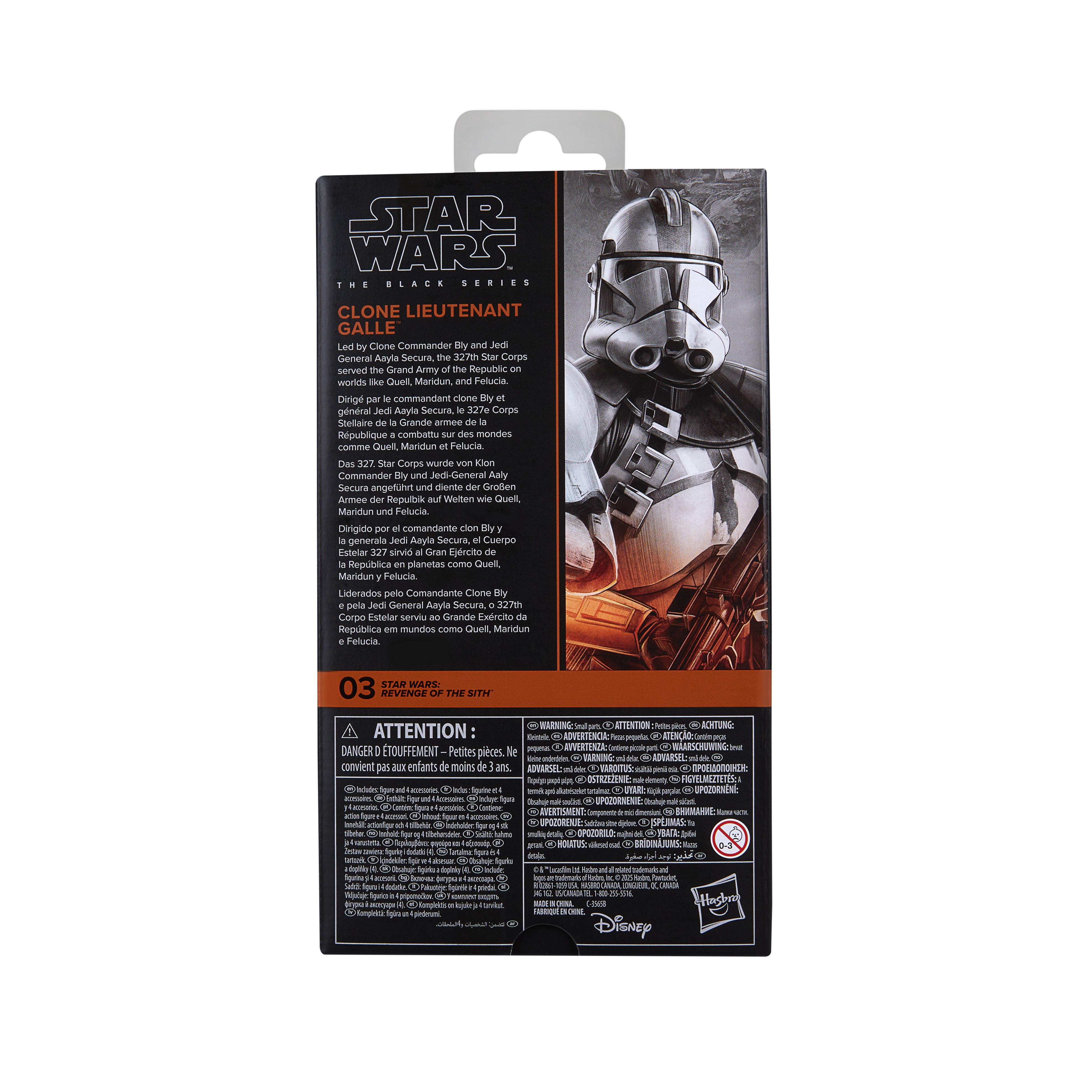 Habro Star Wars: Revenge of the Sith Clone Lieutenant Galle (The Black Series) 6-in Action Figure