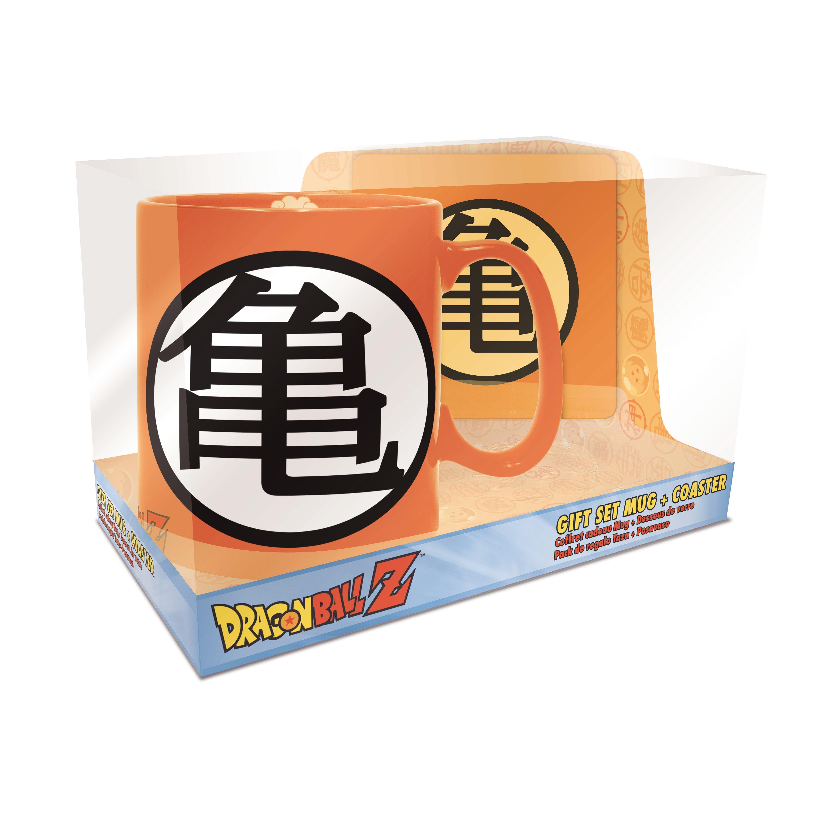 ABYstyle Dragon Ball Z Goku Gi Symbols Mug and Coaster Gift Set