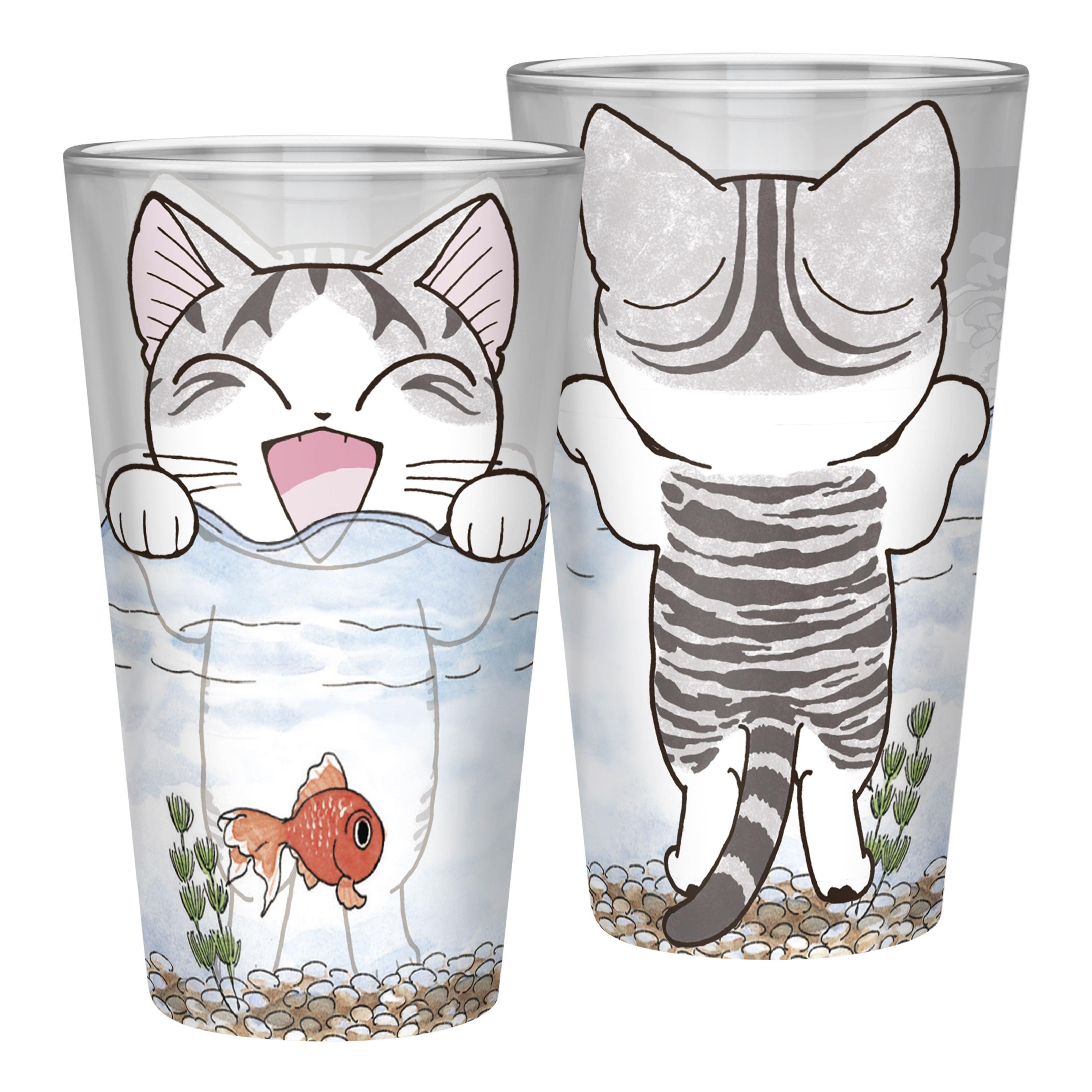ABYstyle Chi's Sweet Home Cute Kitty Cat One 14oz. Pint Drinking Glass
