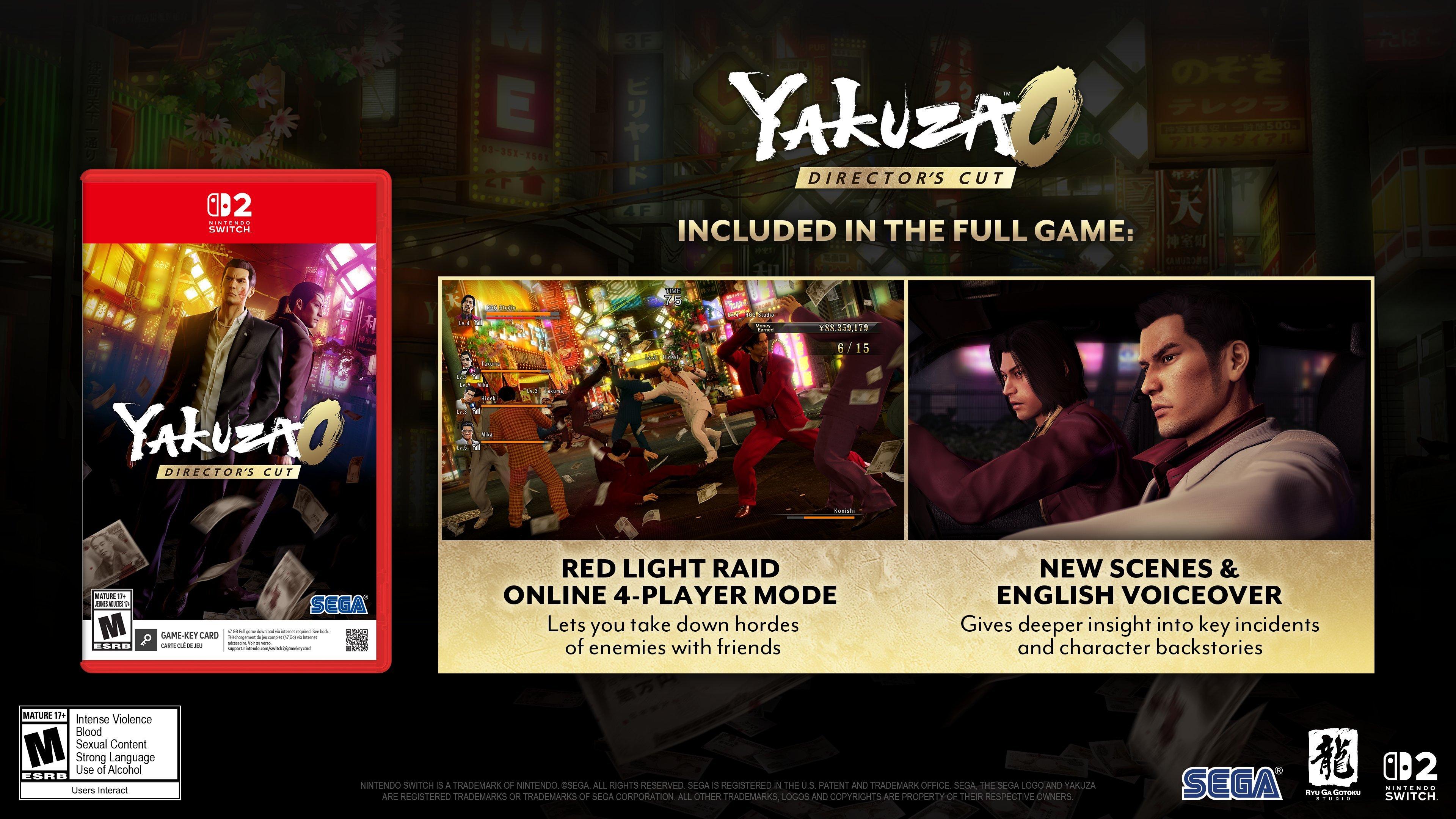 Yakuza 0 Director's Cut - Nintendo Switch 2