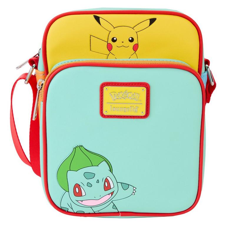 Loungefly Pokemon Color Block Starters Crossbody Bag