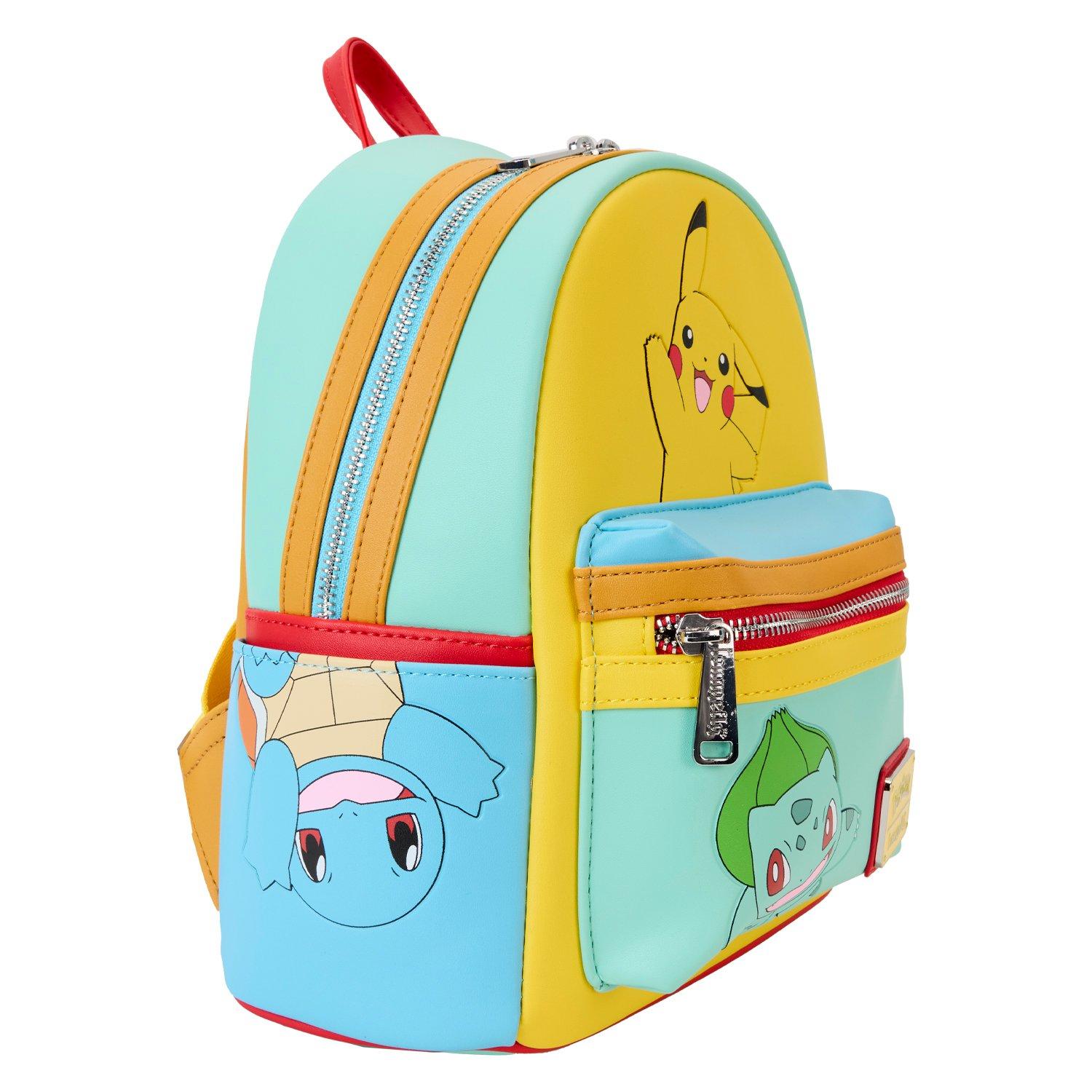Loungefly Pokemon Color Block Starters Mini Backpack