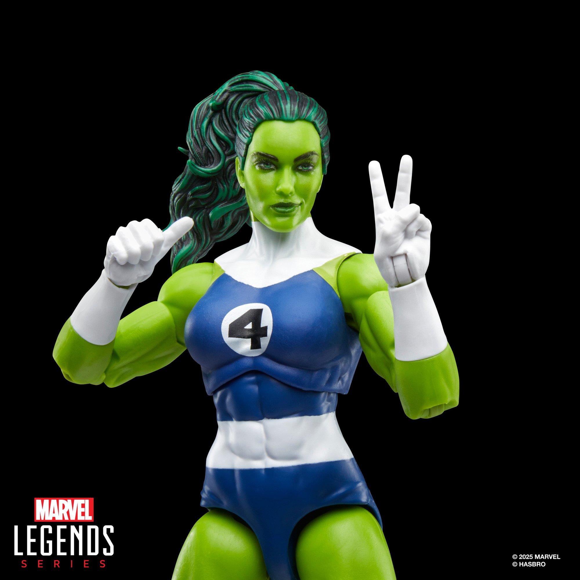 Hasbro Marvel Legends Series Fantastic Four Retro Collection She-Hulk 6-Inch Action Figure